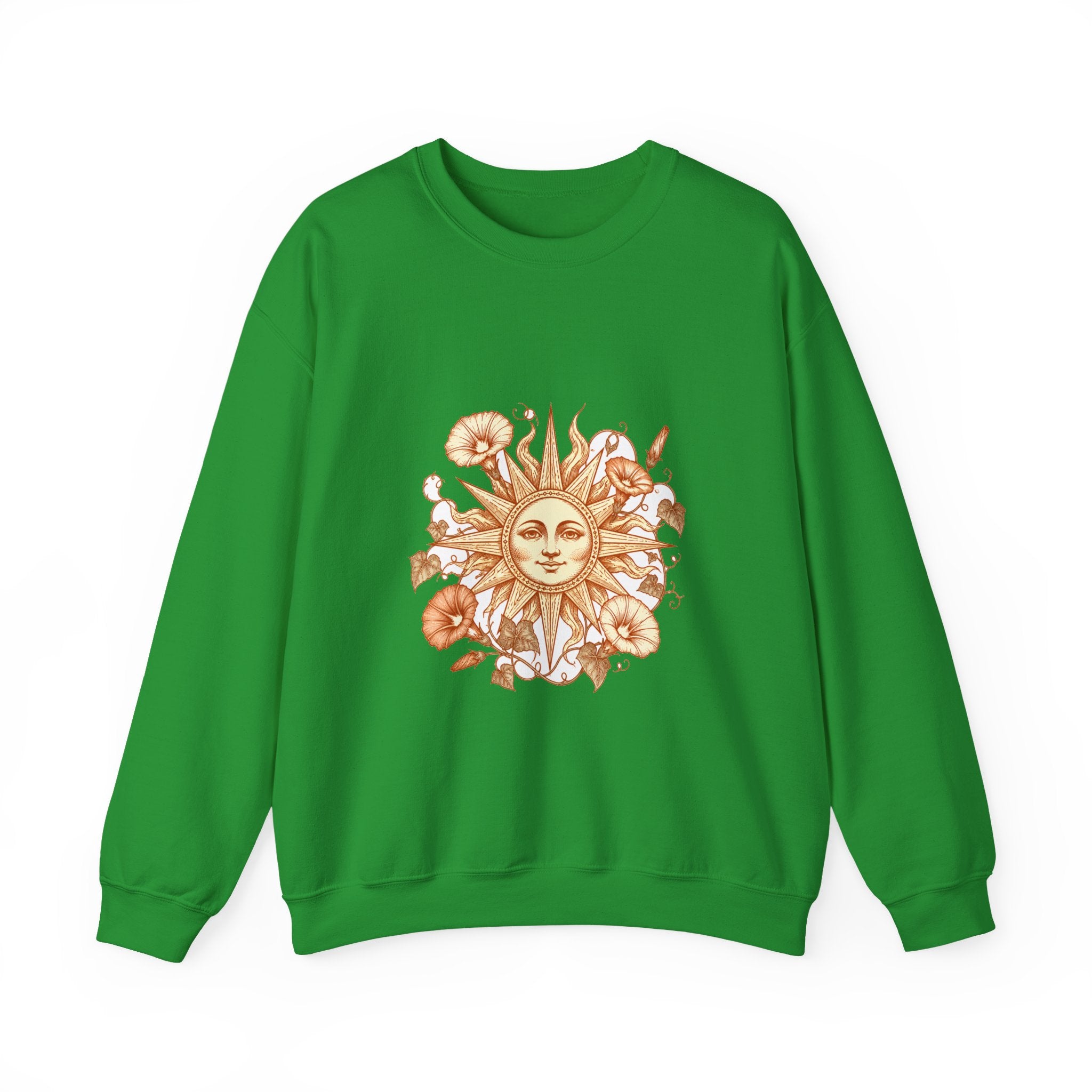 Matching Couple Sweatshirt - Sun & Moon Matching Couple Comfort Colors Crew Hand-Drawn Art His Hers Anniversary Gift - Design B