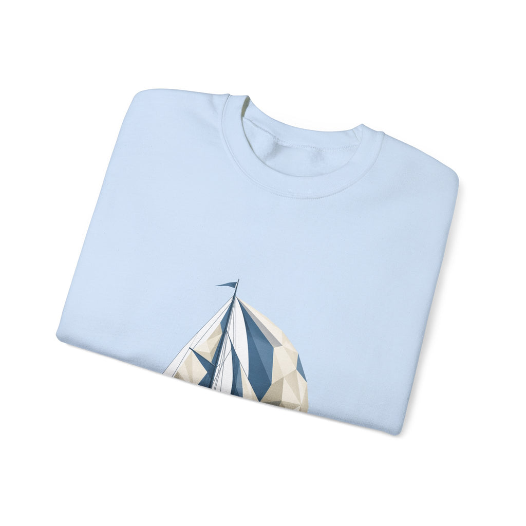 Matching Couple Sweatshirt - Anchor & Sail Matching Couple Premium Fleece Sweatshirt Geometric Art His Hers Love Gift - Design B