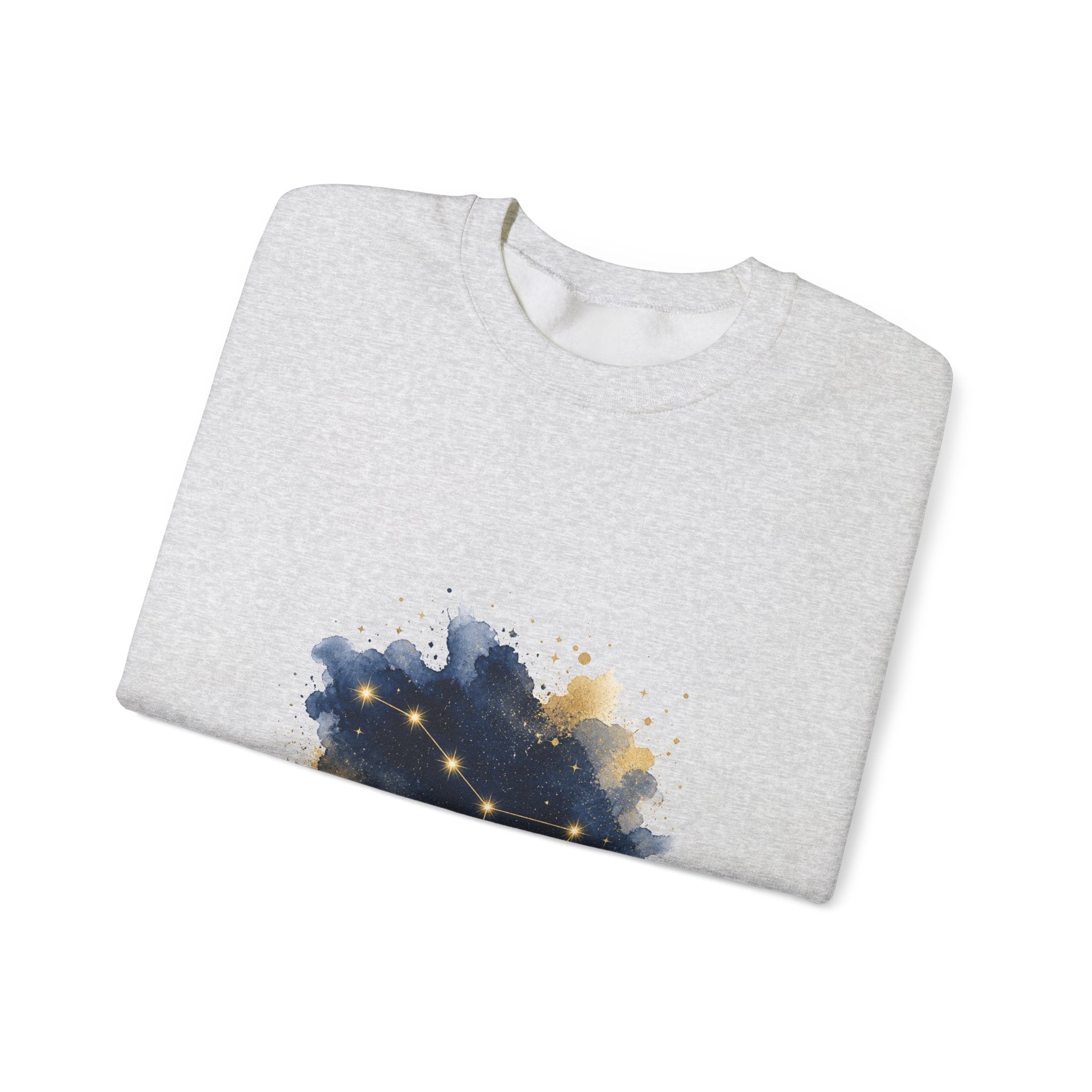Matching Couple Sweatshirt - Big & Little Dipper Matching Couple Comfort Colors Crew Watercolor Art His Hers Birthday Gift - Design A