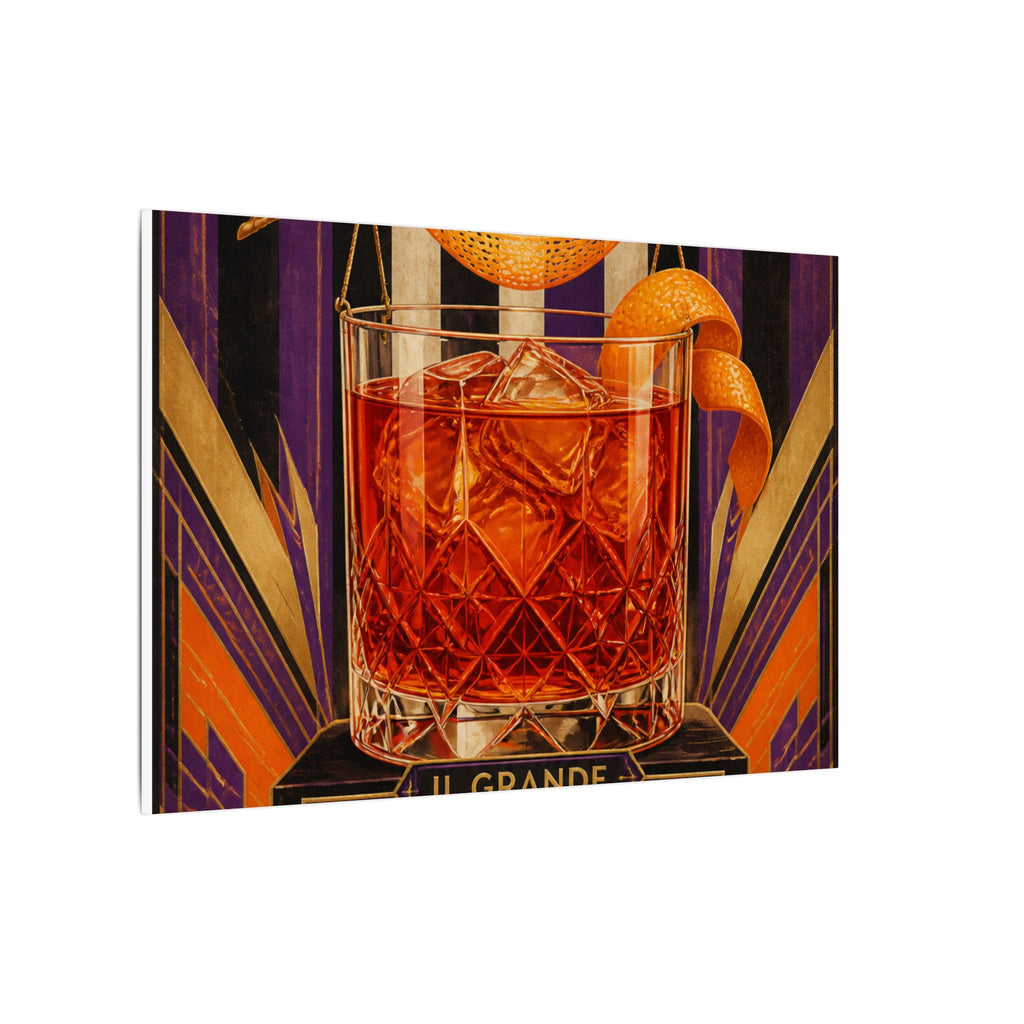 Negroni Trapeze Act Wall Art Canvas 16×20 Art Deco Entryway Decor Maximalist Print