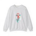 Matching Couple Sweatshirt - Octopus & Jellyfish Matching Couple Premium Fleece Sweatshirt Watercolor Art His Hers Birthday Gift - Design B