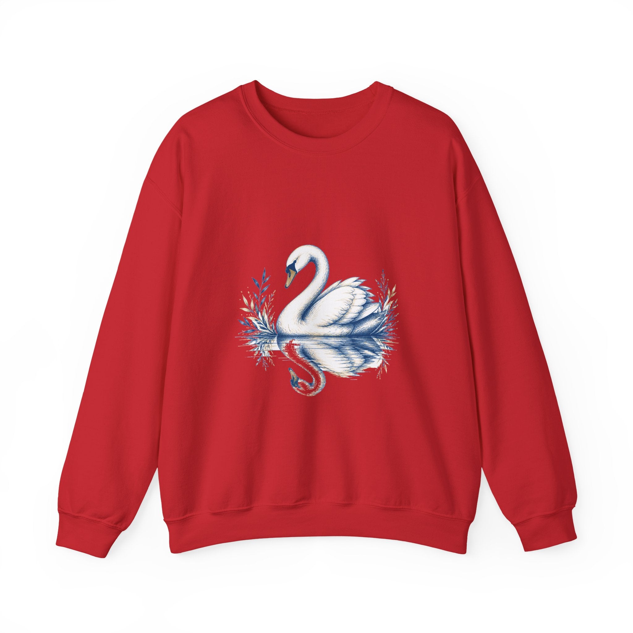 Matching Couple Sweatshirt - Raven & Swan Matching Couple Crewneck Sweatshirt Hand-Drawn Art His Hers Best Friend Gift - Design B
