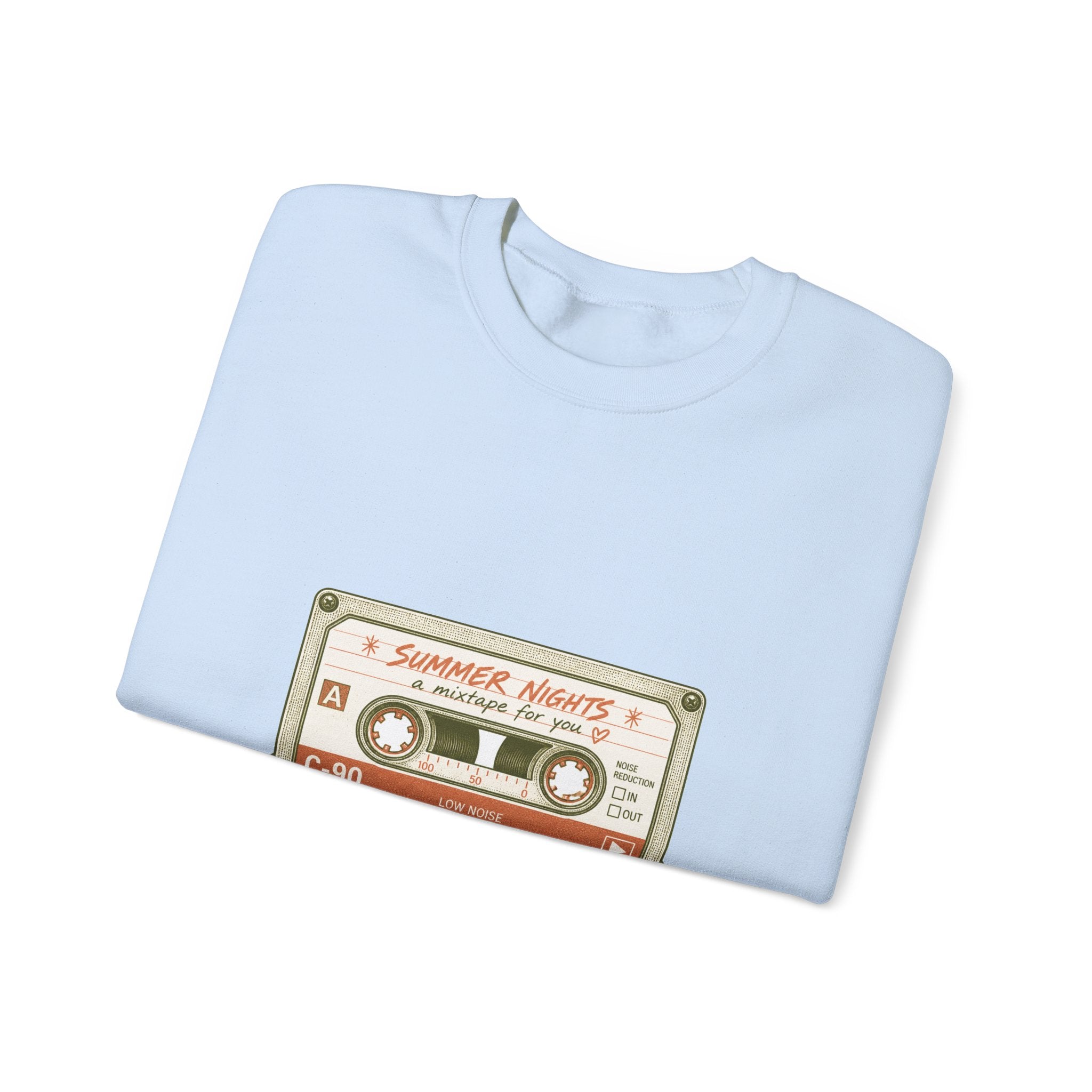 Matching Couple Sweatshirt - Vinyl & Cassette Matching Couple Premium Fleece Sweatshirt Vintage Art His Hers Honeymoon Gift - Design B