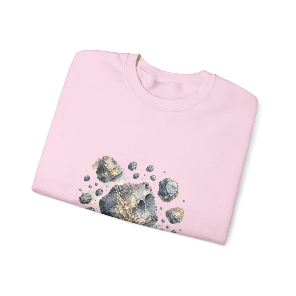 Matching Couple Sweatshirt - Comet & Asteroid Matching Couple Comfort Colors Crew Watercolor Art His Hers Birthday Gift - Design B