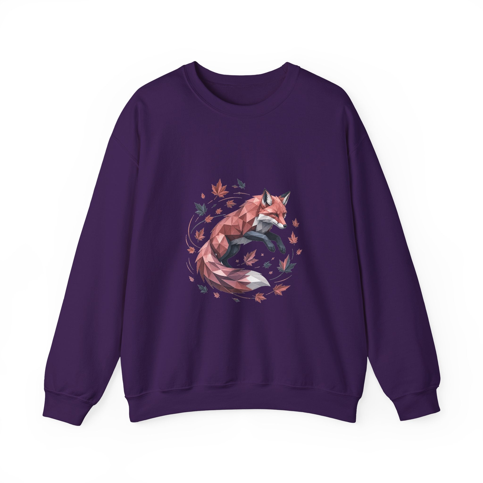 Matching Couple Sweatshirt - Fox & Rabbit Matching Couple Crewneck Sweatshirt Geometric Art His Hers Couple Gift - Design A