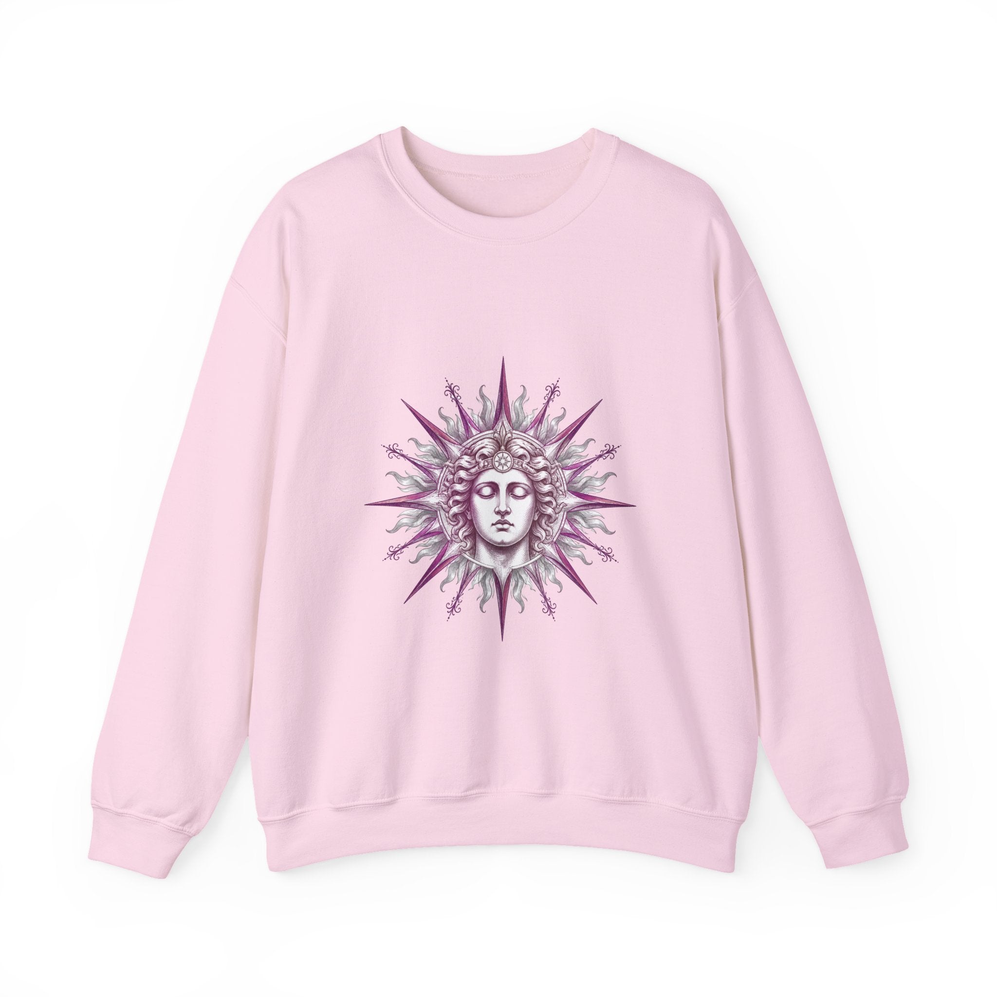 Matching Couple Sweatshirt - Helios & Selene Matching Couple Comfort Colors Crew Hand-Drawn Art His Hers Anniversary Gift - Design A