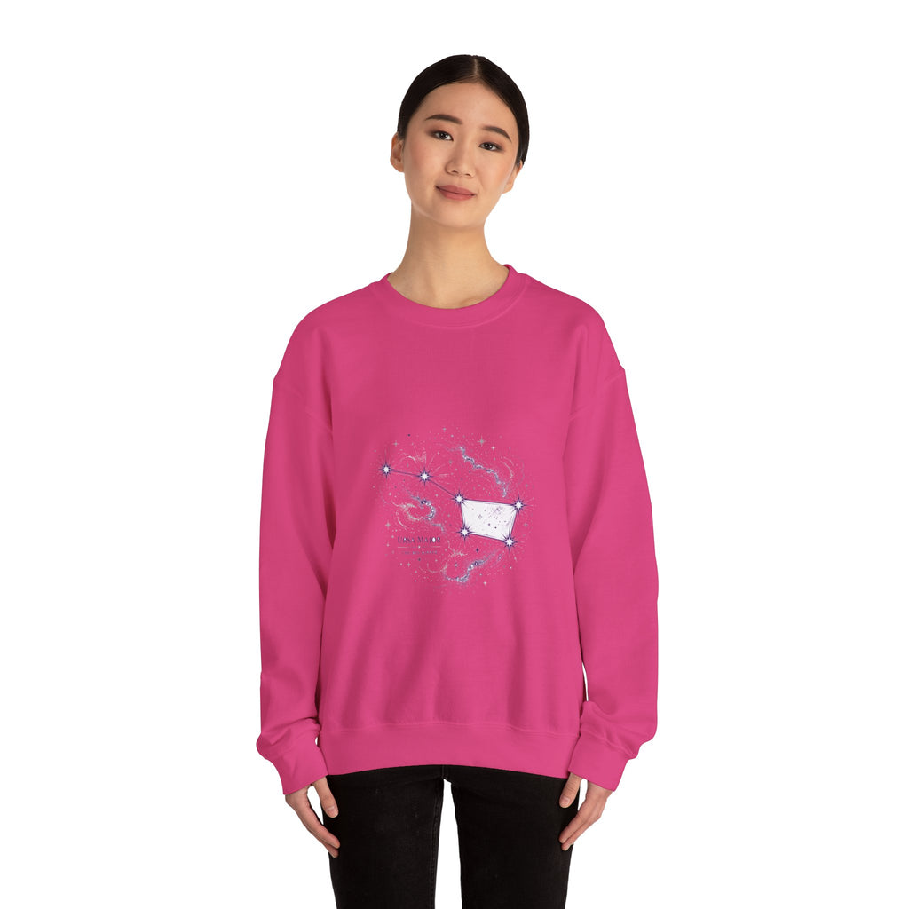 Matching Couple Sweatshirt - Big & Little Dipper Matching Couple Comfort Colors Crew Hand-Drawn Art His Hers Anniversary Gift - Design A