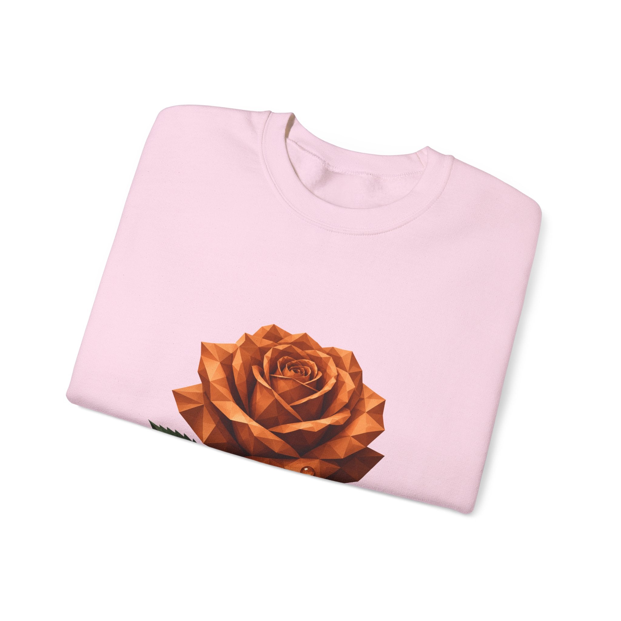 Matching Couple Sweatshirt - Rose & Thorn Matching Couple Premium Fleece Sweatshirt Geometric Art His Hers Love Gift - Design A