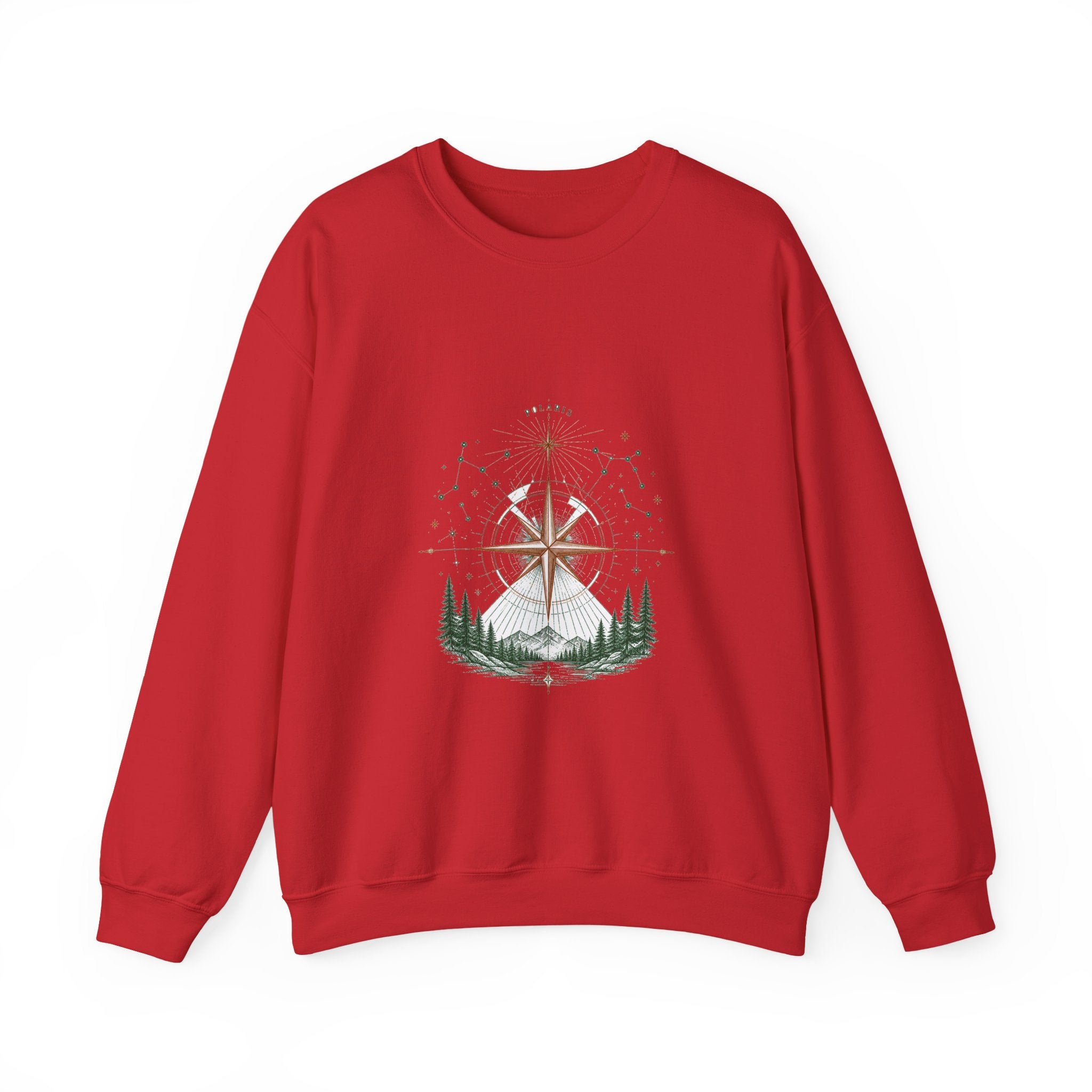 Matching Couple Sweatshirt - Shooting Star & North Star Matching Couple Comfort Colors Crew Hand-Drawn Art His Hers Anniversary Gift - Design B