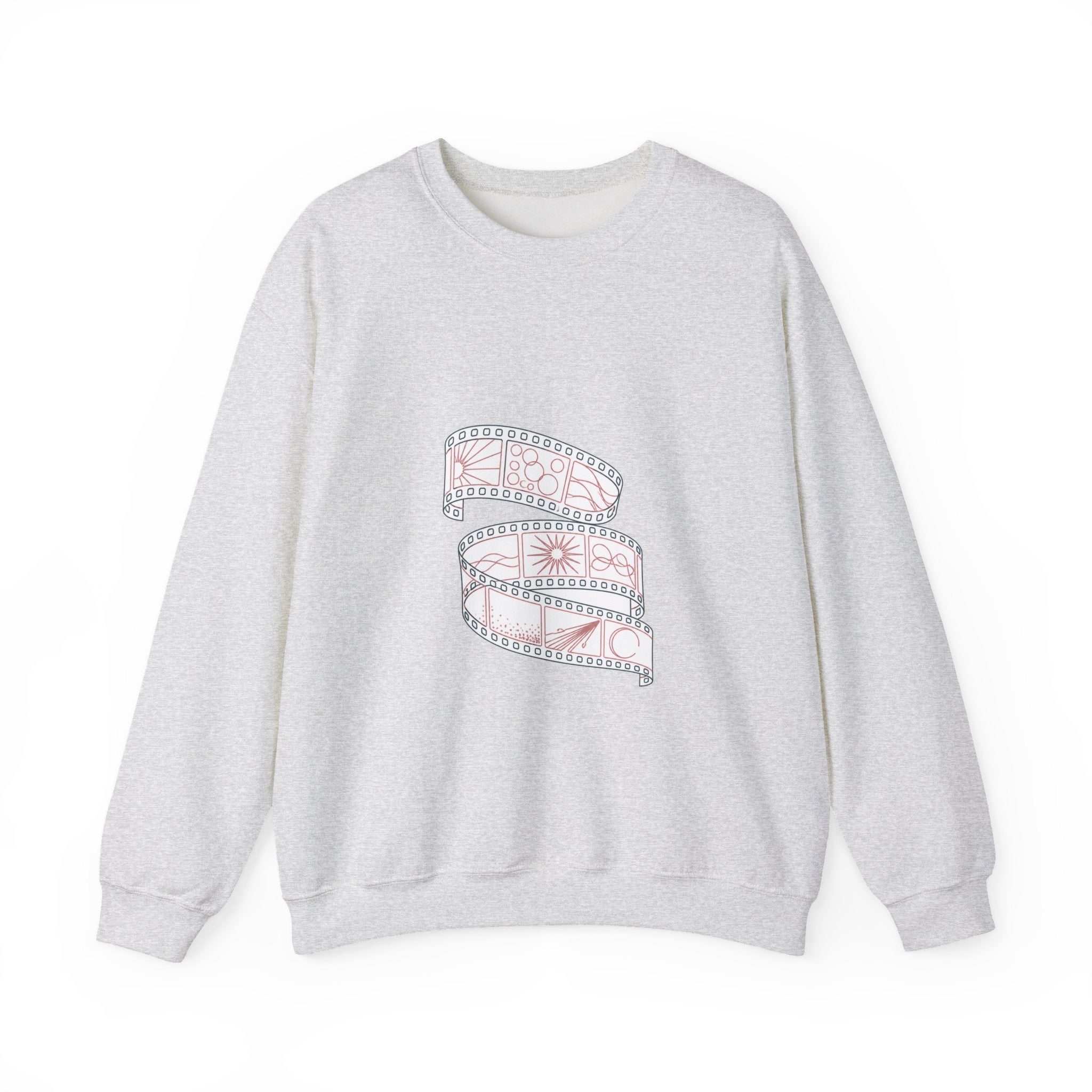 Matching Couple Sweatshirt - Camera & Film Matching Couple Comfort Colors Crew Minimalist Art His Hers Christmas Gift - Design B