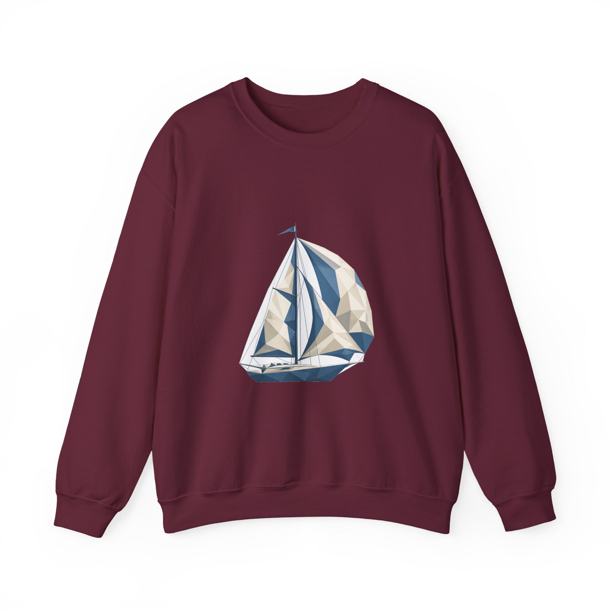 Matching Couple Sweatshirt - Anchor & Sail Matching Couple Premium Fleece Sweatshirt Geometric Art His Hers Love Gift - Design B