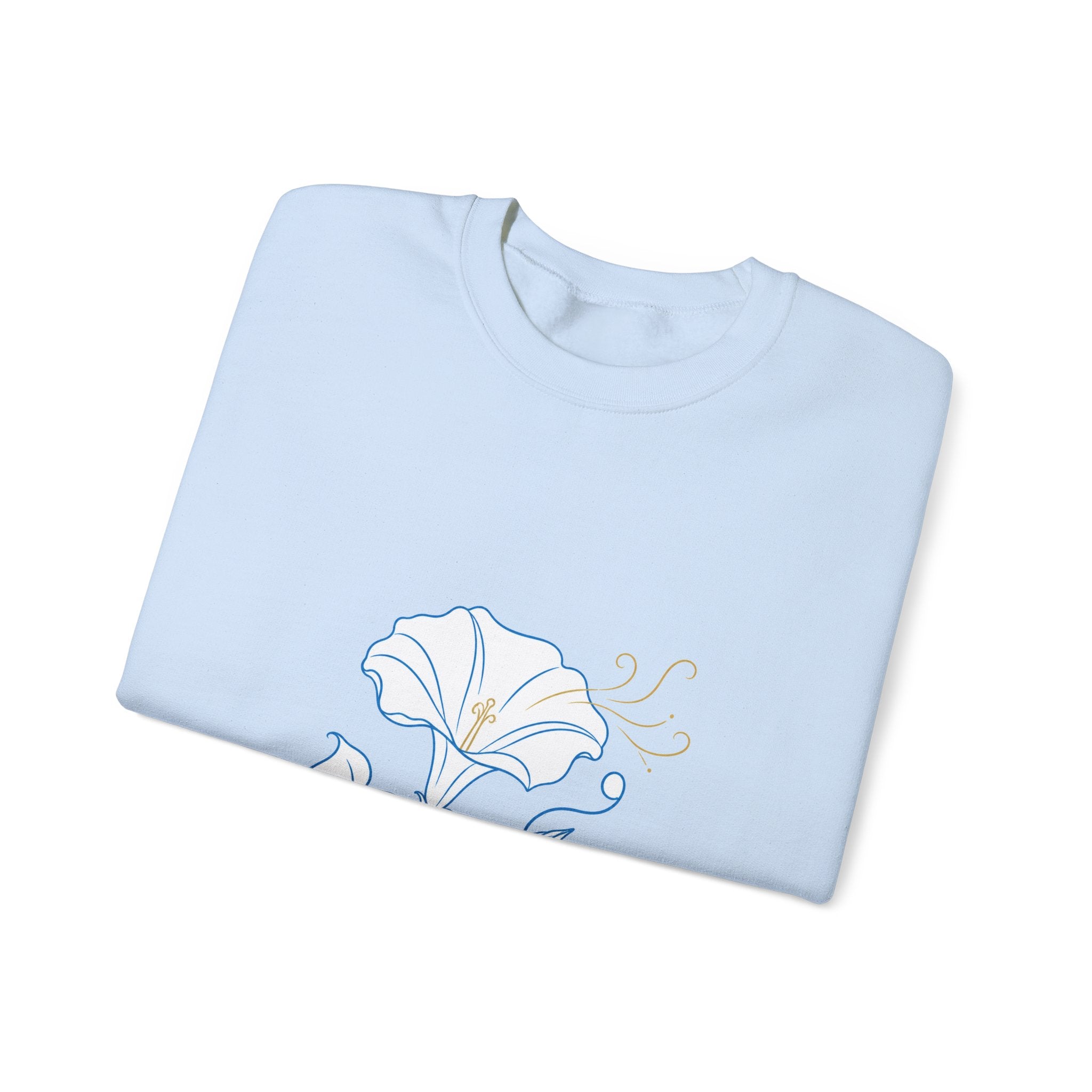 Matching Couple Sweatshirt - Sunflower & Moonflower Matching Couple Crewneck Sweatshirt Minimalist Art His Hers Valentine Gift - Design B