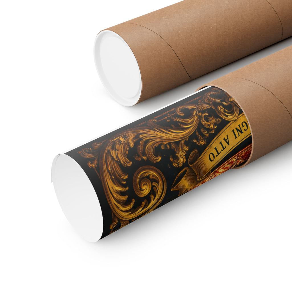 Negroni Trapeze Act Wall Art Poster 18×24 Baroque Home Office Decor Maximalist Print