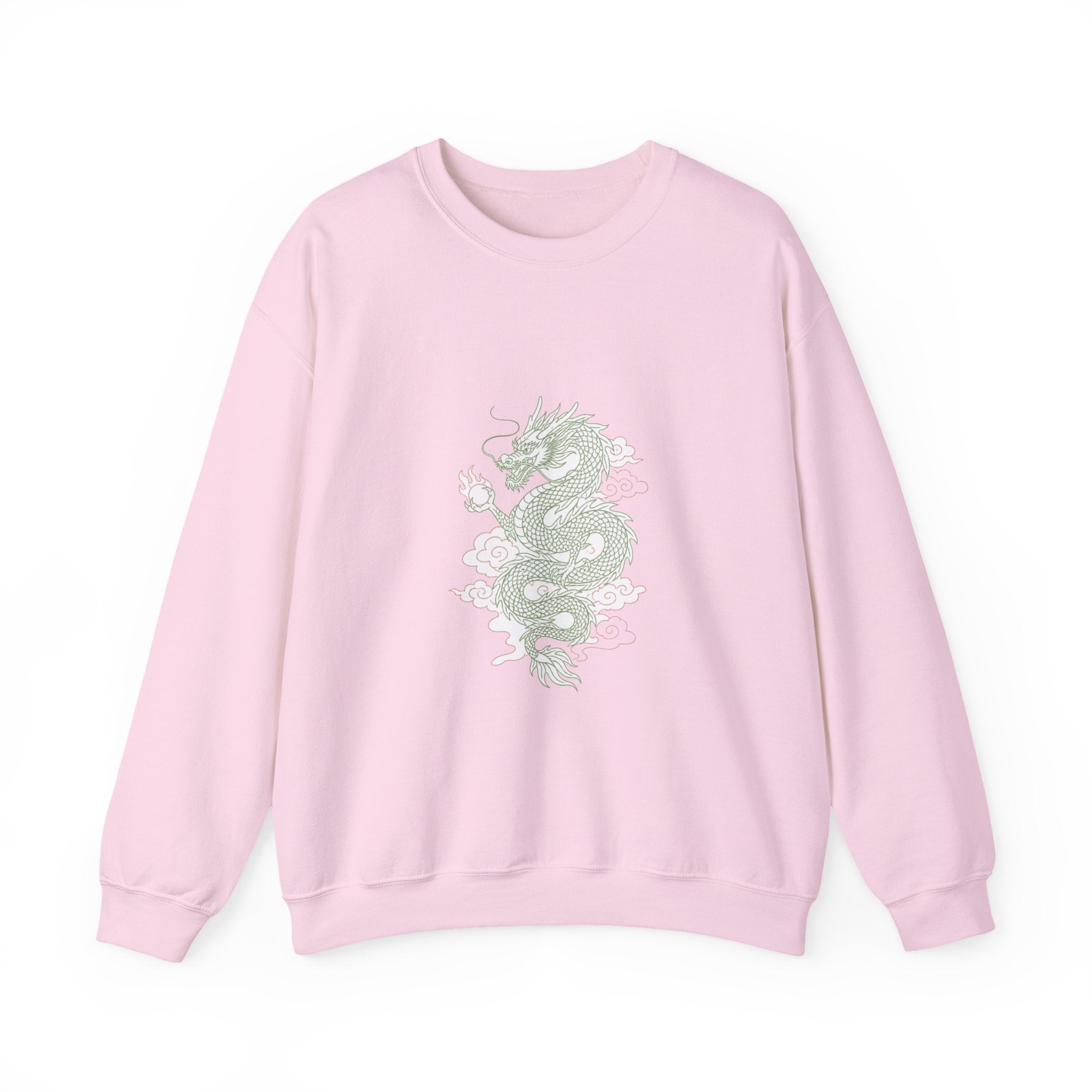 Matching Couple Sweatshirt - Dragon & Phoenix Matching Couple Premium Fleece Sweatshirt Minimalist Art His Hers Christmas Gift - Design A