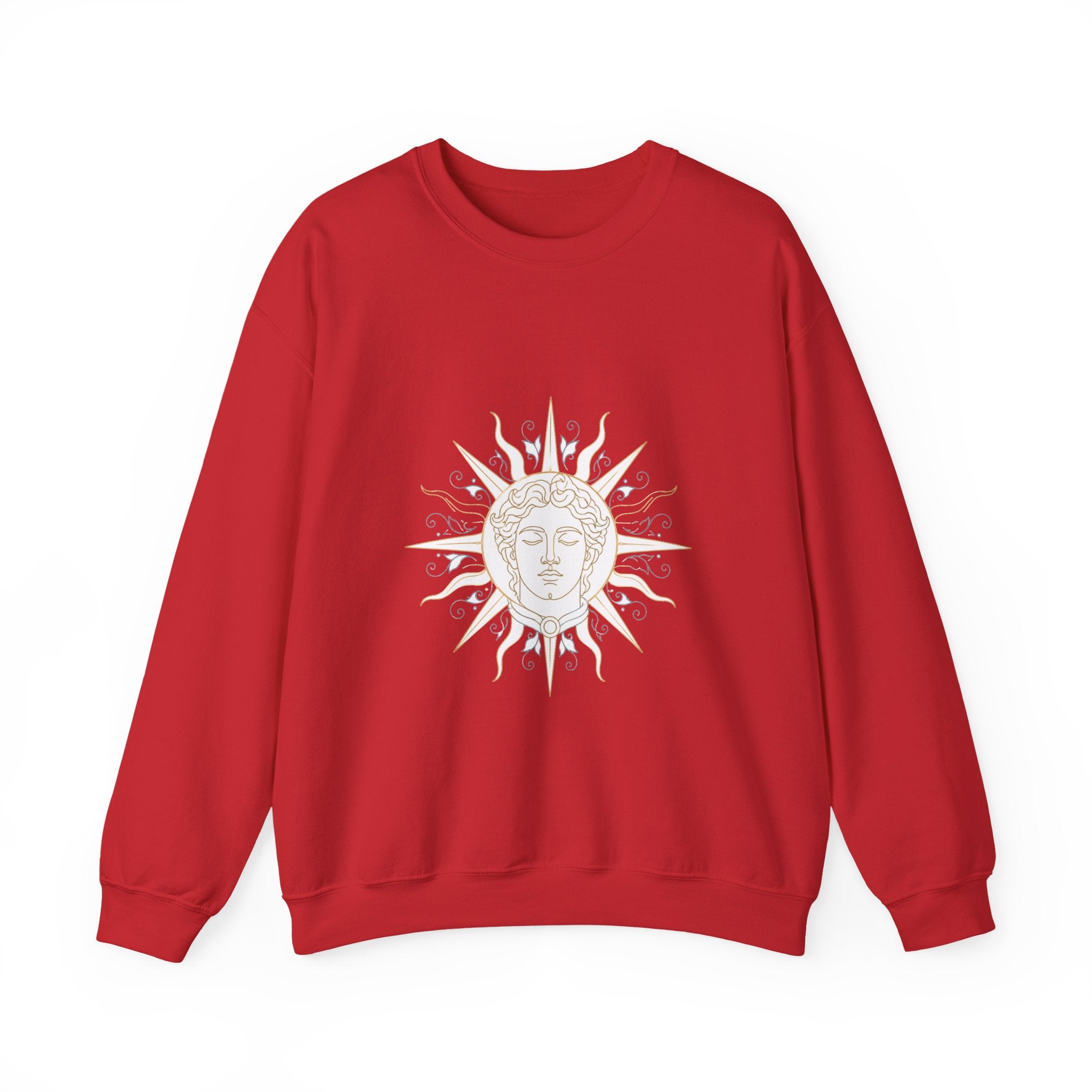 Matching Couple Sweatshirt - Helios & Selene Matching Couple Comfort Colors Crew Minimalist Art His Hers Christmas Gift - Design A