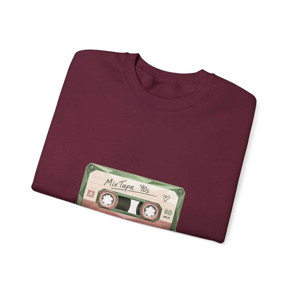 Matching Couple Sweatshirt - Vinyl & Cassette Matching Couple Comfort Colors Crew Geometric Art His Hers Love Gift - Design B