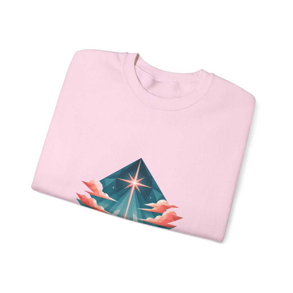 Matching Couple Sweatshirt - Evening & Morning Star Matching Couple Comfort Colors Crew Geometric Art His Hers Love Gift - Design A