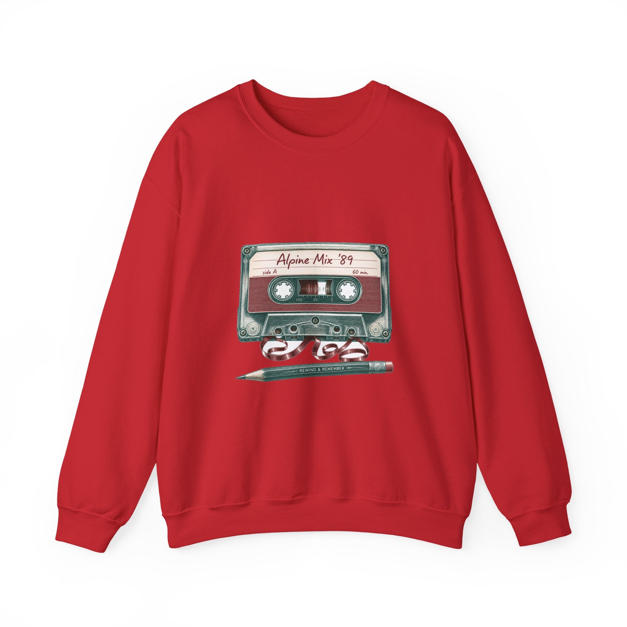 Matching Couple Sweatshirt - Vinyl & Cassette Matching Couple Crewneck Sweatshirt Vintage Art His Hers Wedding Gift - Design B