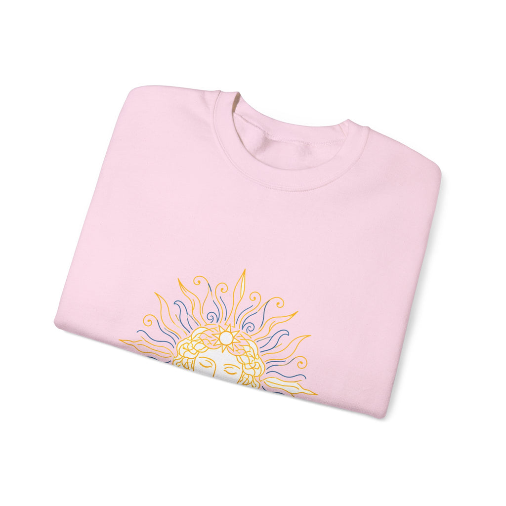 Matching Couple Sweatshirt - Helios & Selene Matching Couple Crewneck Sweatshirt Minimalist Art His Hers Valentine Gift - Design A