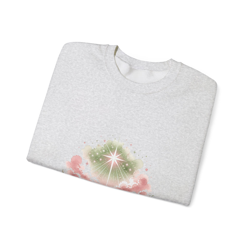 Matching Couple Sweatshirt - Evening & Morning Star Matching Couple Comfort Colors Crew Watercolor Art His Hers Birthday Gift - Design B