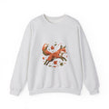 Matching Couple Sweatshirt - Fox & Rabbit Matching Couple Comfort Colors Crew Geometric Art His Hers Love Gift - Design A