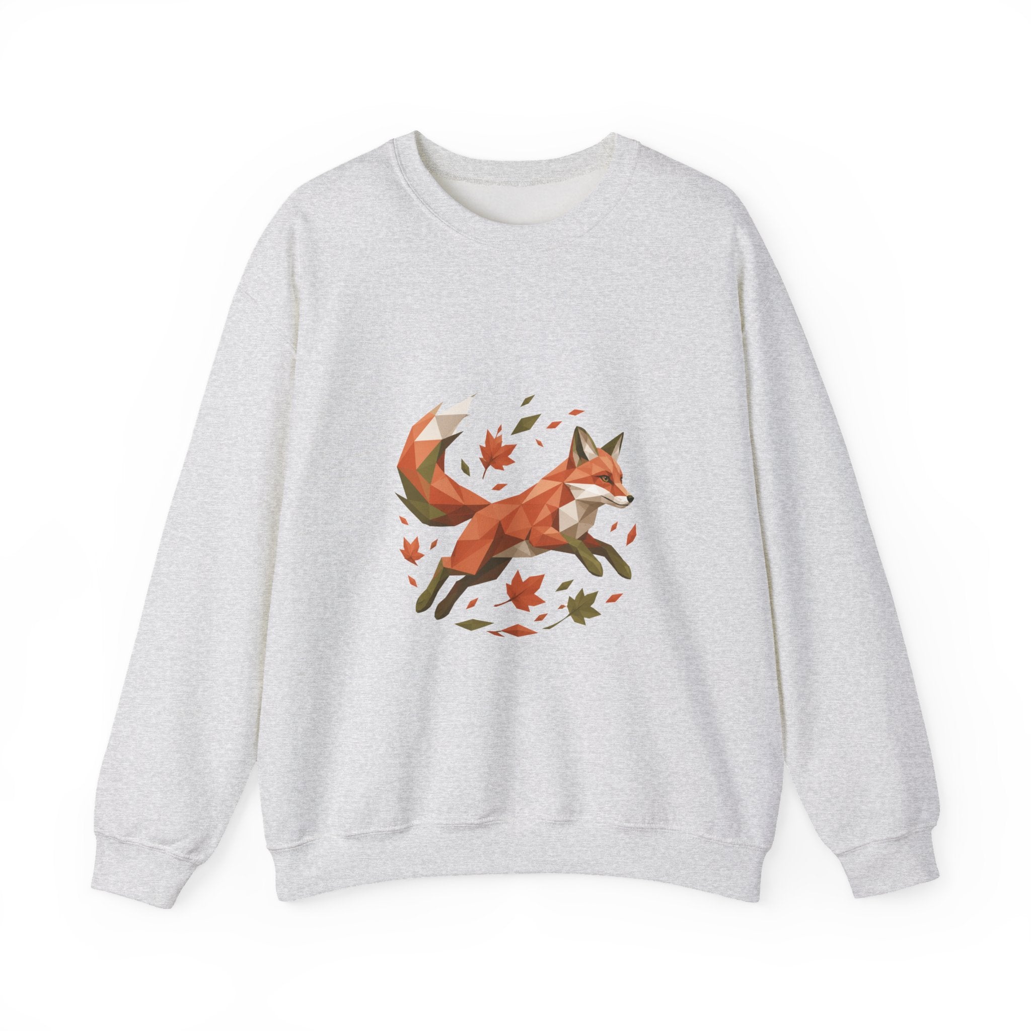 Matching Couple Sweatshirt - Fox & Rabbit Matching Couple Comfort Colors Crew Geometric Art His Hers Love Gift - Design A