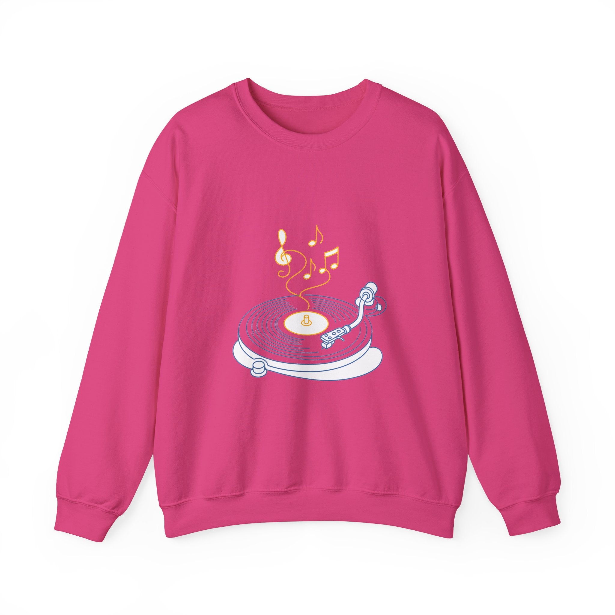 Matching Couple Sweatshirt - Vinyl & Cassette Matching Couple Premium Fleece Sweatshirt Minimalist Art His Hers Christmas Gift - Design A