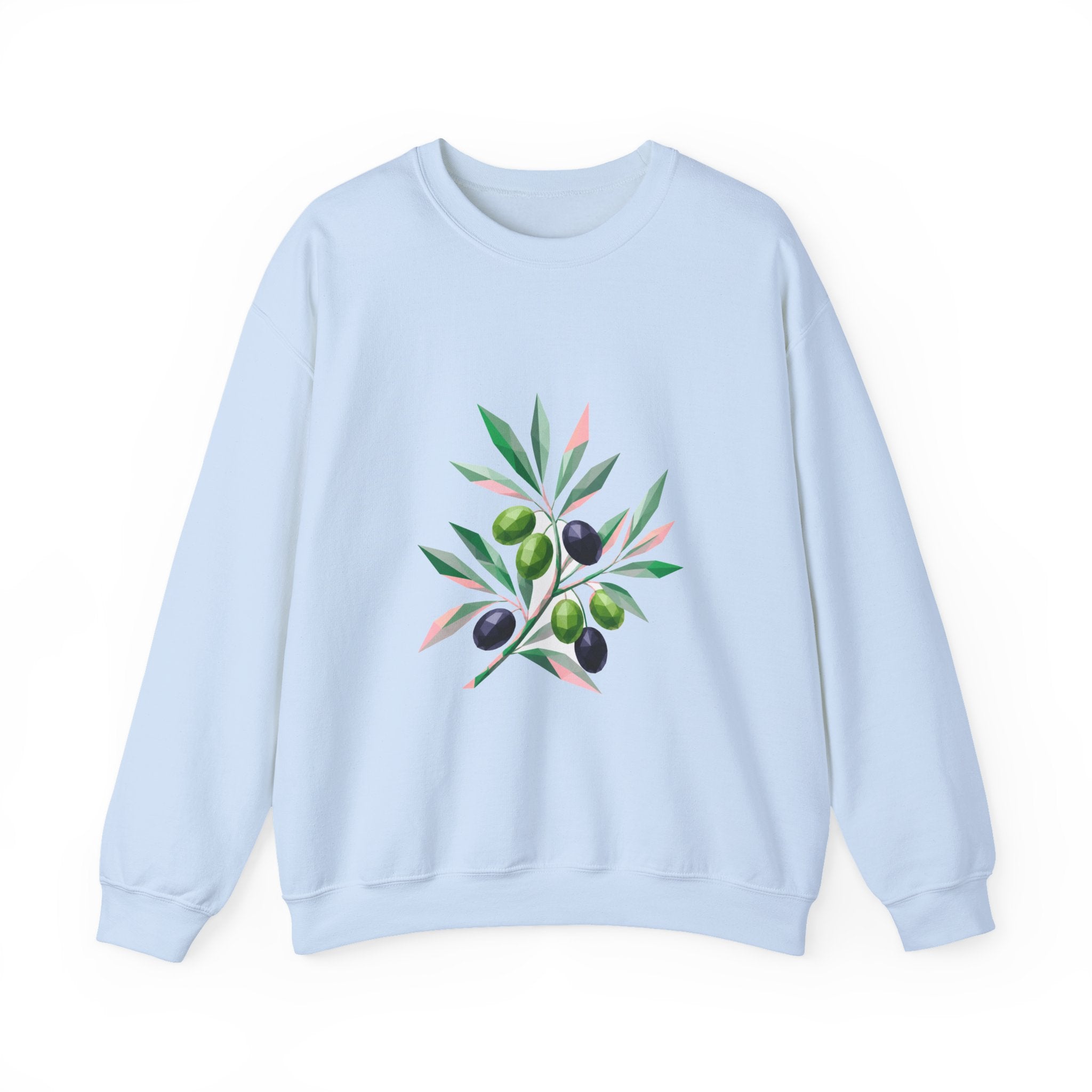 Matching Couple Sweatshirt - Olive Branch & Fig Matching Couple Comfort Colors Crew Geometric Art His Hers Love Gift - Design A