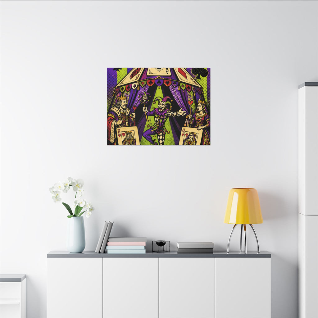 Playing Cards Tent Wall Art Canvas 16×20 Pop Art Living Room Decor Maximalist Print