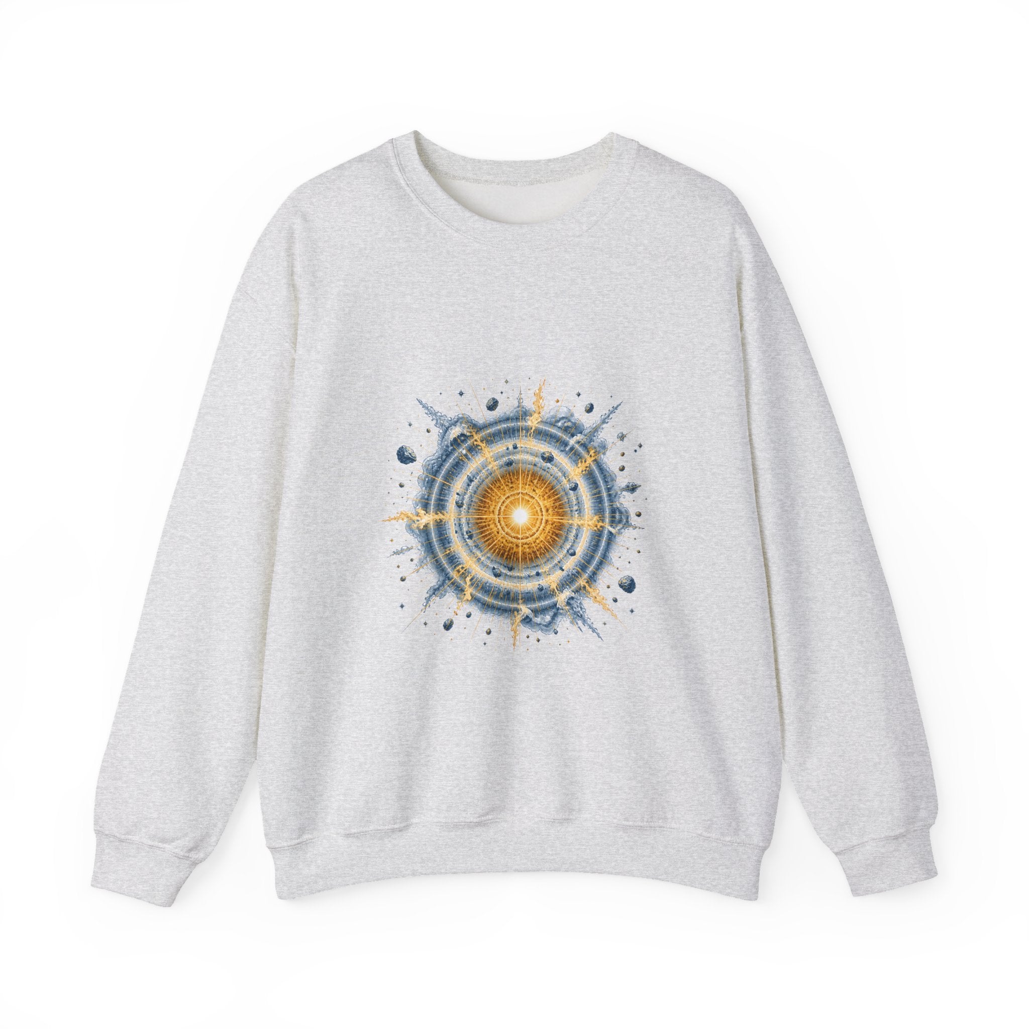 Matching Couple Sweatshirt - Galaxy & Supernova Matching Couple Crewneck Sweatshirt Vintage Art His Hers Wedding Gift - Design B