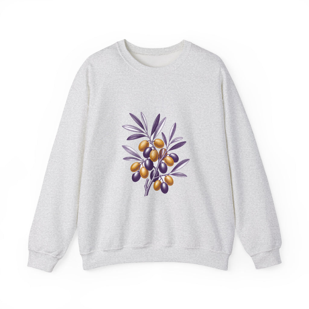 Matching Couple Sweatshirt - Olive Branch & Fig Matching Couple Premium Fleece Sweatshirt Vintage Art His Hers Honeymoon Gift - Design A