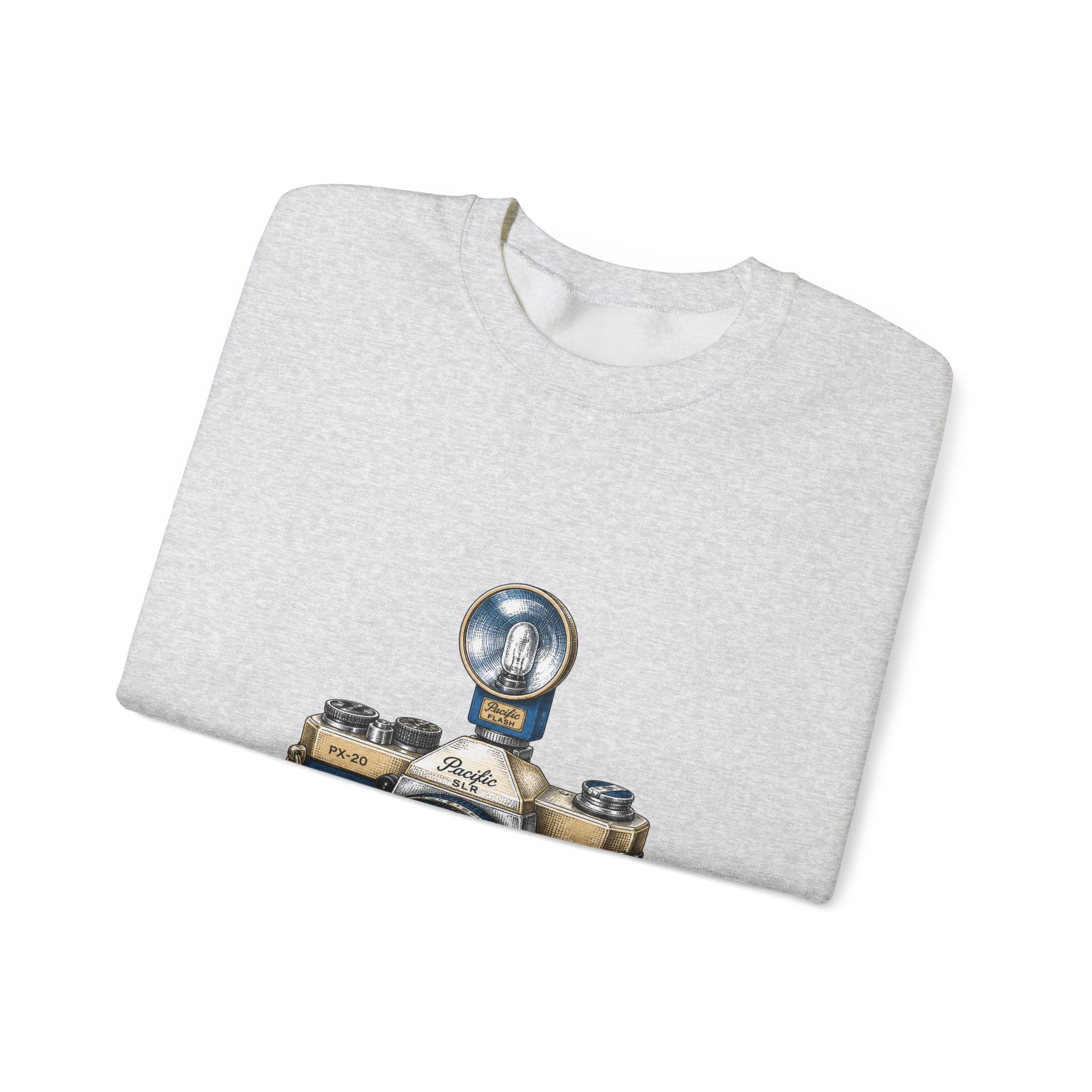 Matching Couple Sweatshirt - Camera & Film Matching Couple Crewneck Sweatshirt Hand-Drawn Art His Hers Best Friend Gift - Design A