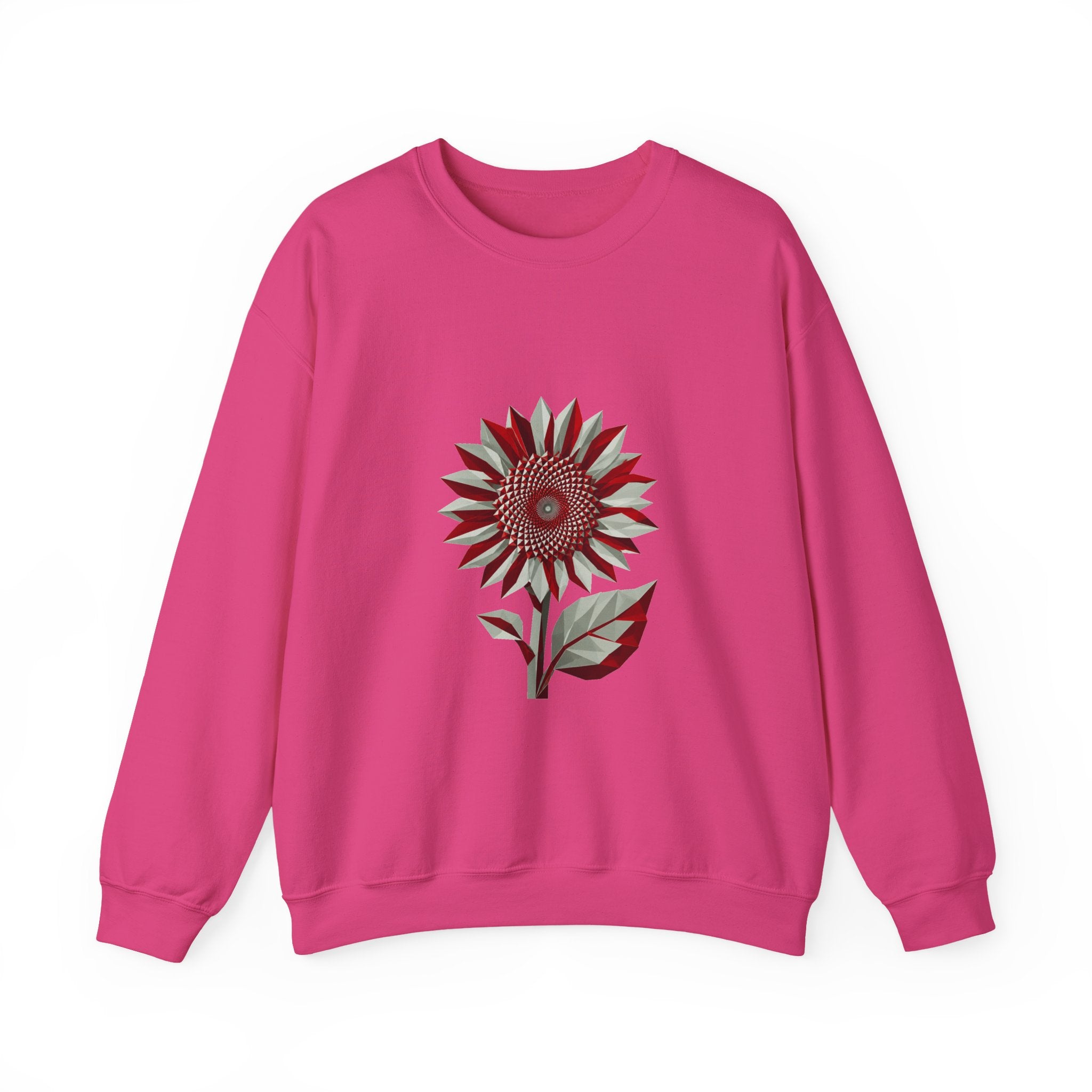 Matching Couple Sweatshirt - Sunflower & Moonflower Matching Couple Comfort Colors Crew Geometric Art His Hers Love Gift - Design A