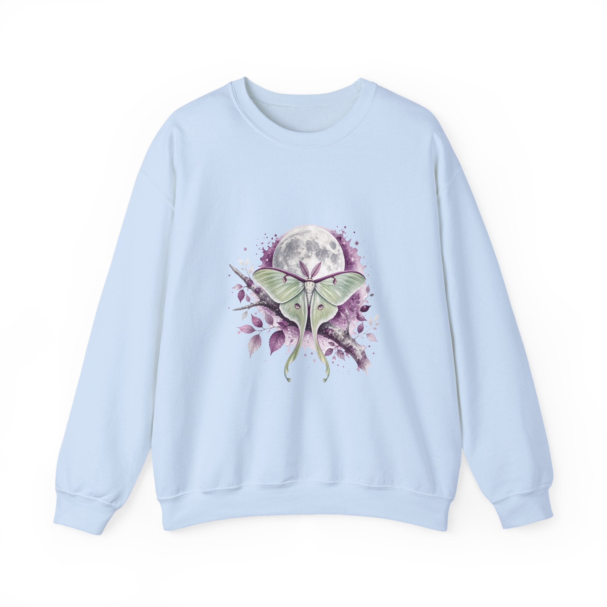Matching Couple Sweatshirt - Butterfly & Moth Matching Couple Premium Fleece Sweatshirt Watercolor Art His Hers Birthday Gift - Design B