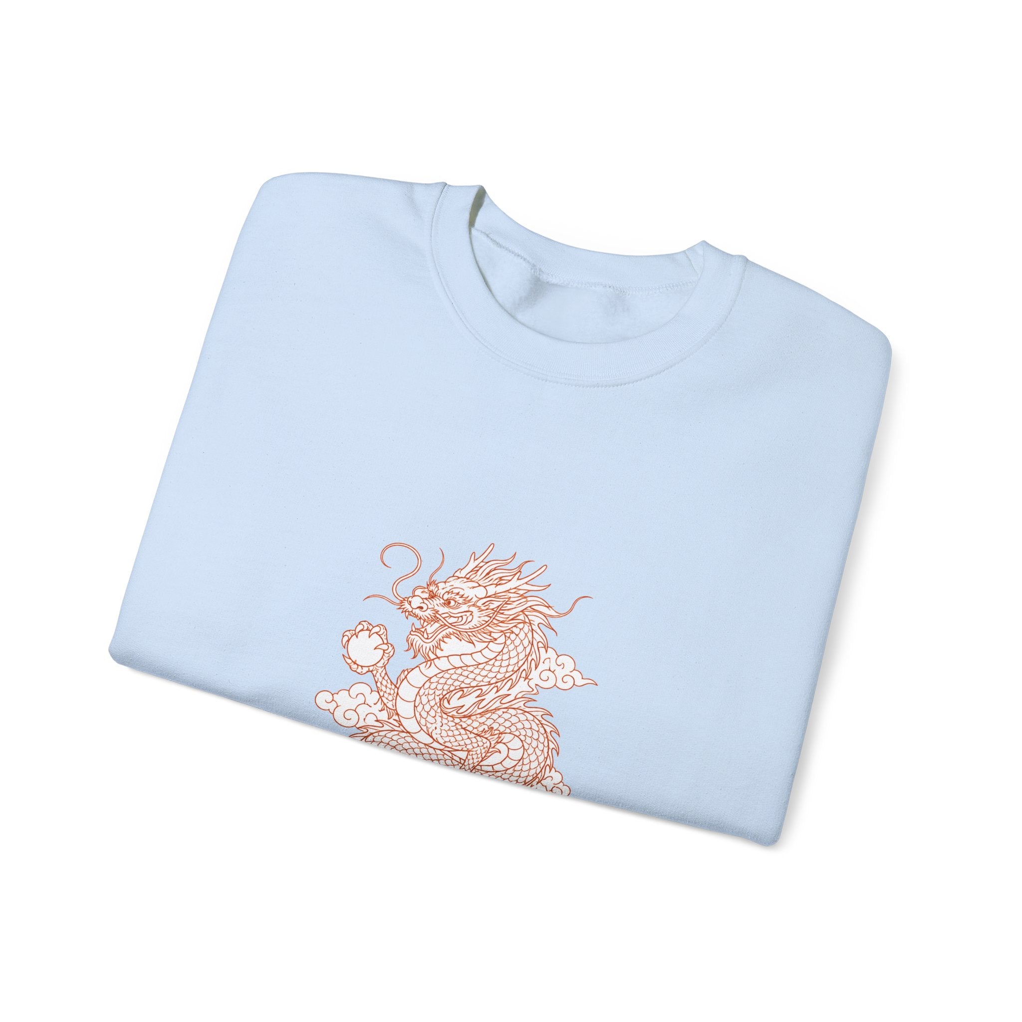 Matching Couple Sweatshirt - Dragon & Phoenix Matching Couple Comfort Colors Crew Minimalist Art His Hers Christmas Gift - Design A