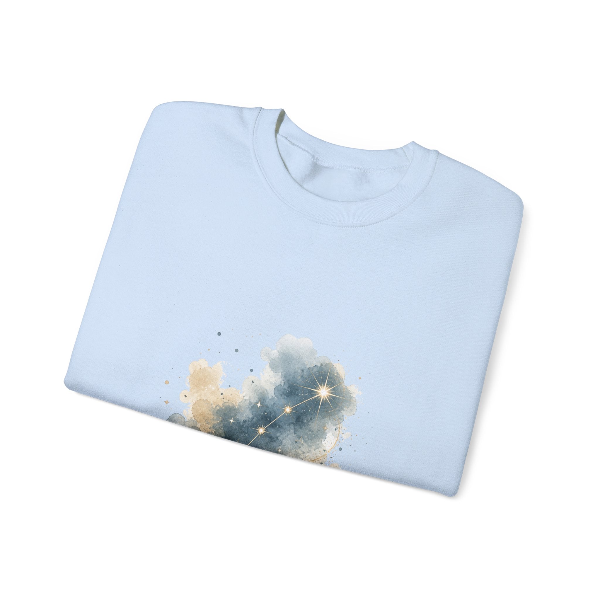 Matching Couple Sweatshirt - Big & Little Dipper Matching Couple Premium Fleece Sweatshirt Watercolor Art His Hers Birthday Gift - Design B