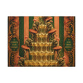 Champagne Tower Elephants Wall Art Canvas 16×20 Baroque Home Office Decor Maximalist Print