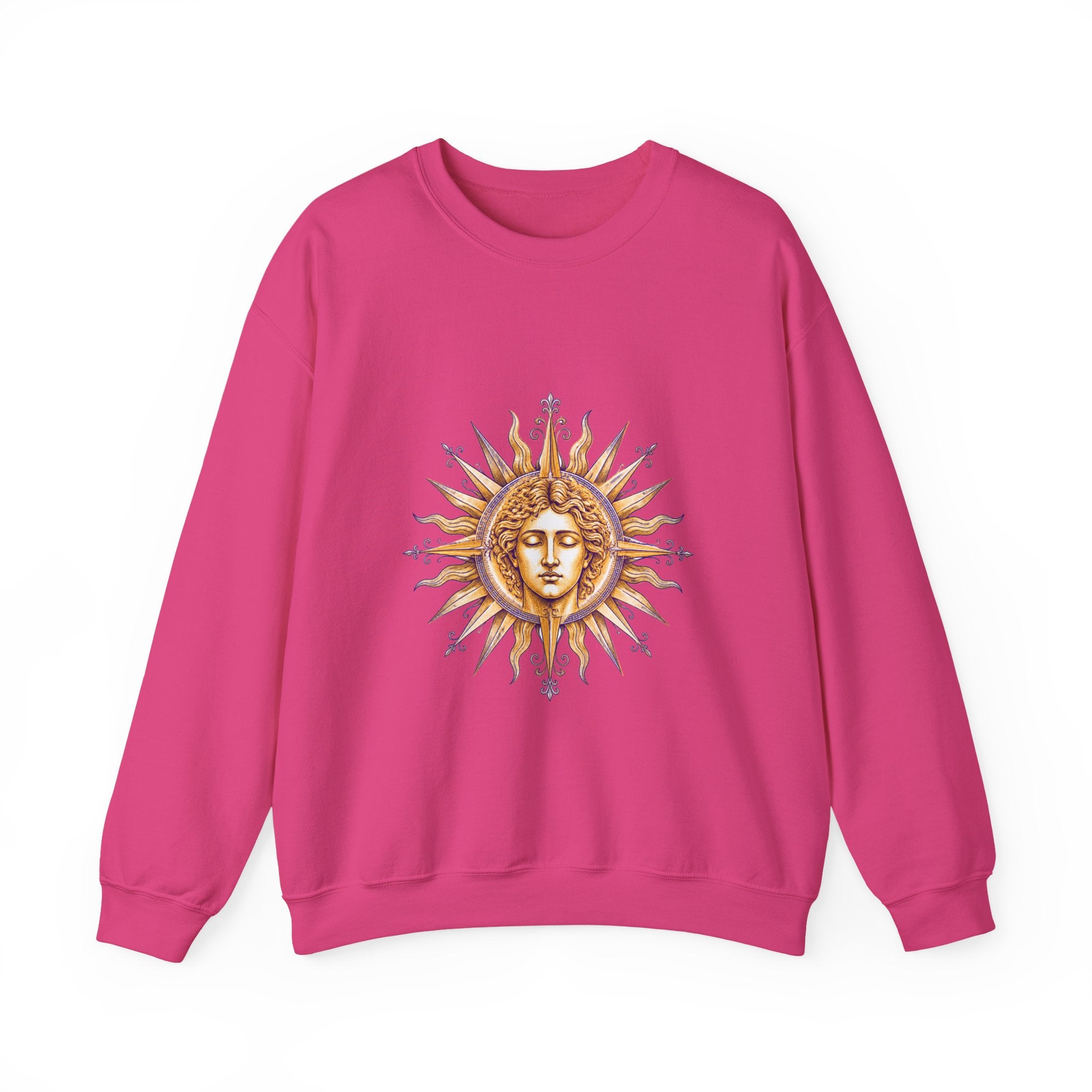 Matching Couple Sweatshirt - Helios & Selene Matching Couple Crewneck Sweatshirt Hand-Drawn Art His Hers Best Friend Gift - Design A