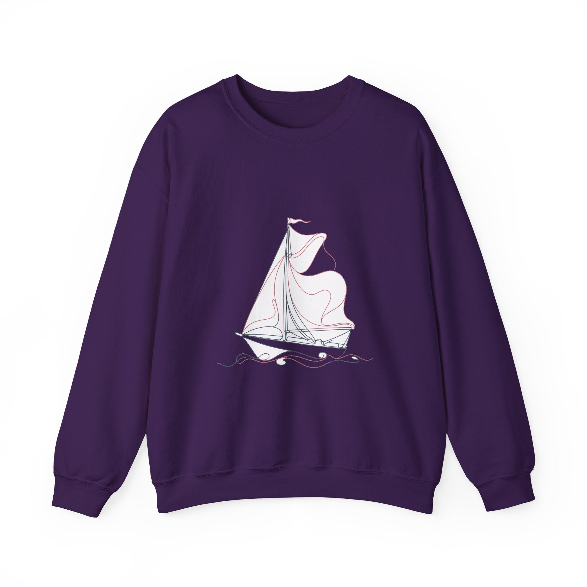 Matching Couple Sweatshirt - Anchor & Sail Matching Couple Premium Fleece Sweatshirt Minimalist Art His Hers Christmas Gift - Design B