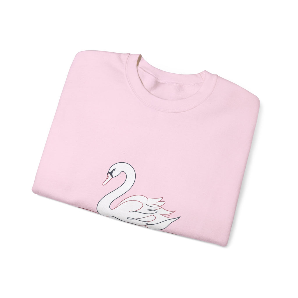Matching Couple Sweatshirt - Raven & Swan Matching Couple Comfort Colors Crew Minimalist Art His Hers Christmas Gift - Design B