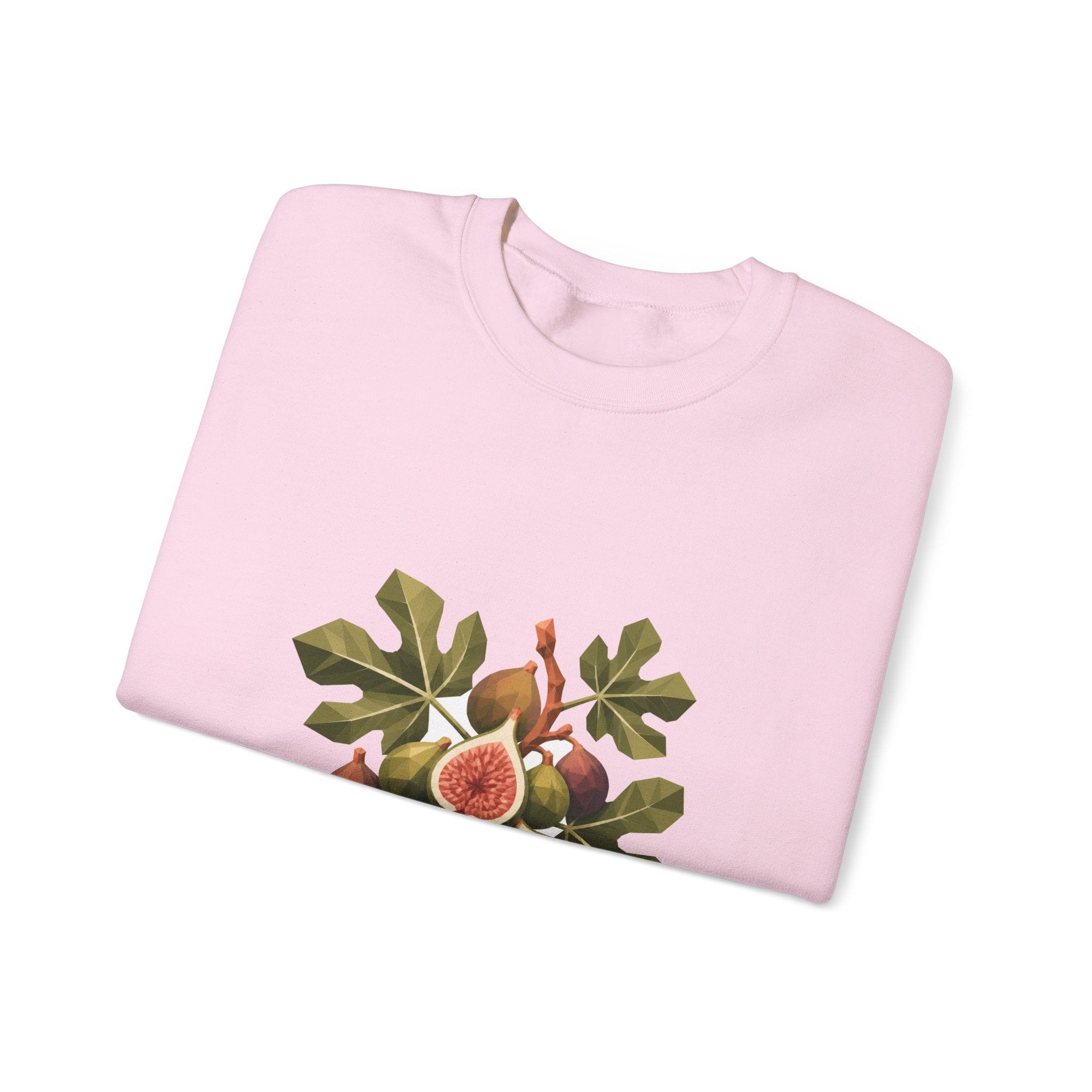 Matching Couple Sweatshirt - Olive Branch & Fig Matching Couple Premium Fleece Sweatshirt Geometric Art His Hers Love Gift - Design B