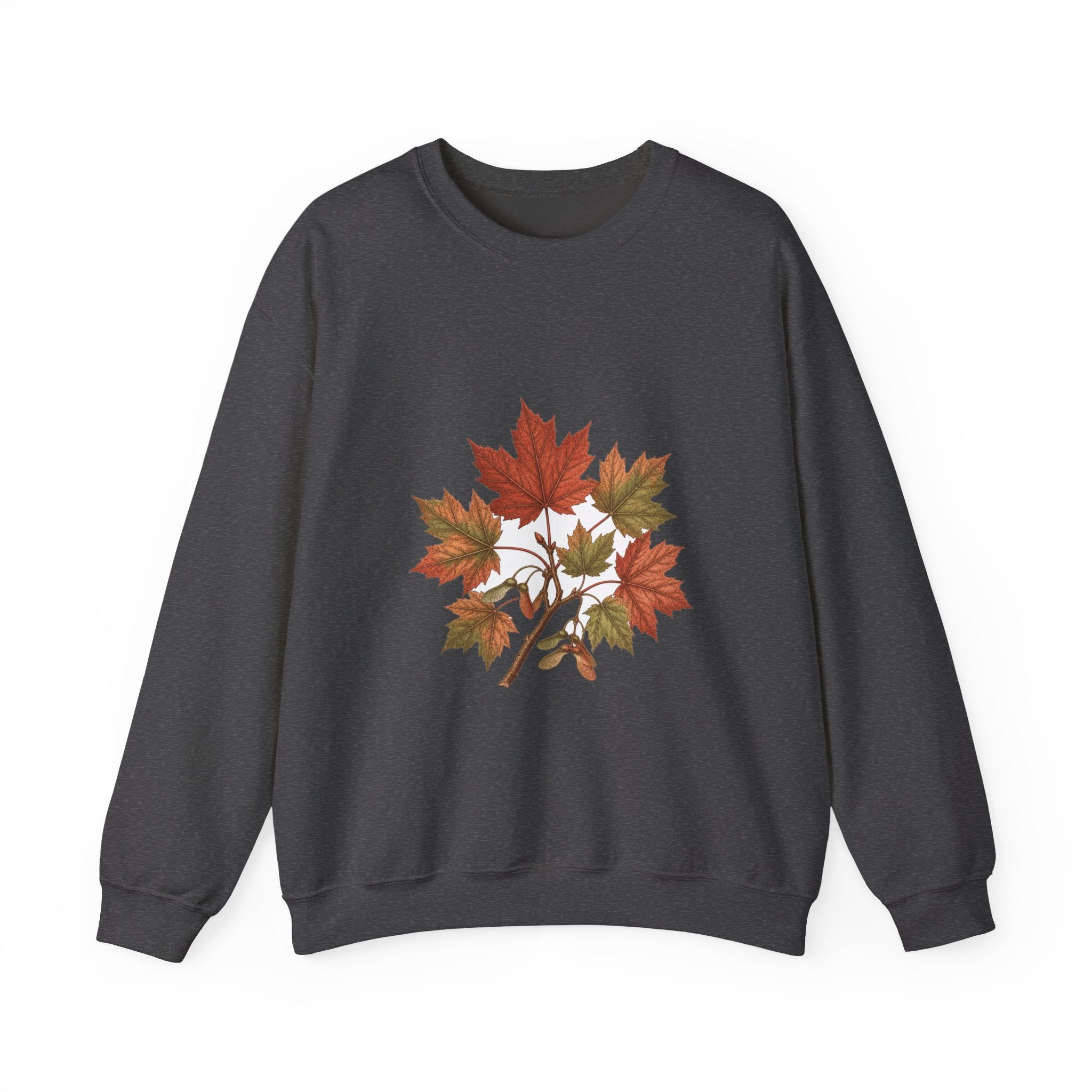 Matching Couple Sweatshirt - Cherry Blossom & Maple Leaf Matching Couple Comfort Colors Crew Vintage Art His Hers Honeymoon Gift - Design B