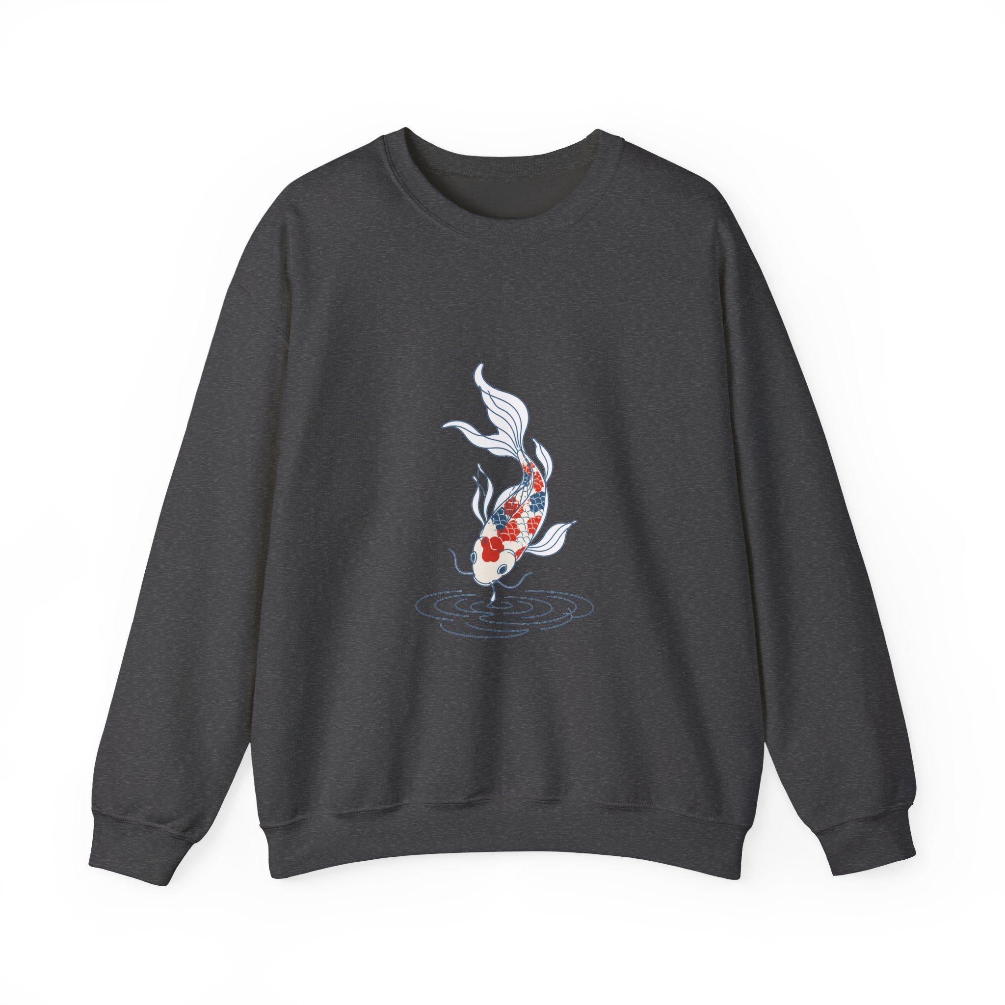 Matching Couple Sweatshirt - Koi Fish Yin Yang Matching Couple Crewneck Sweatshirt Minimalist Art His Hers Valentine Gift - Design B