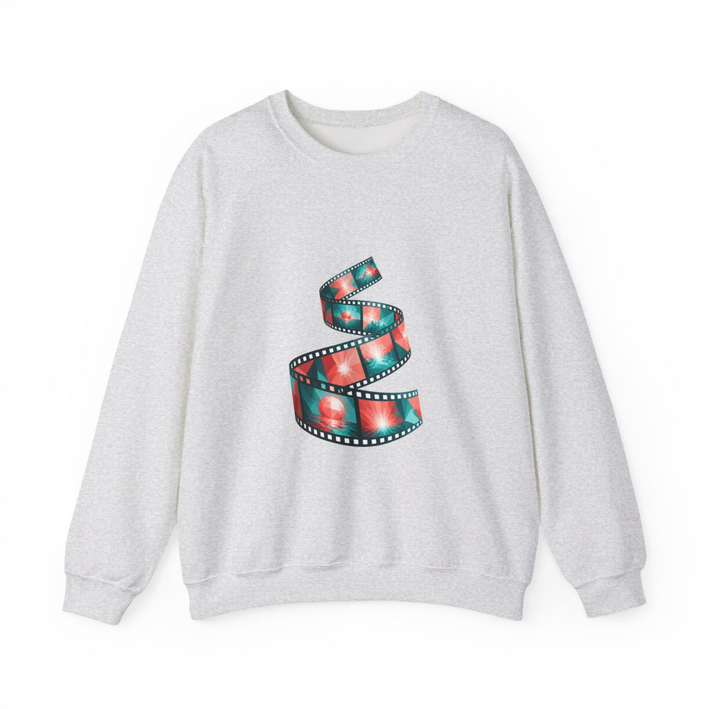 Matching Couple Sweatshirt - Camera & Film Matching Couple Crewneck Sweatshirt Geometric Art His Hers Couple Gift - Design B
