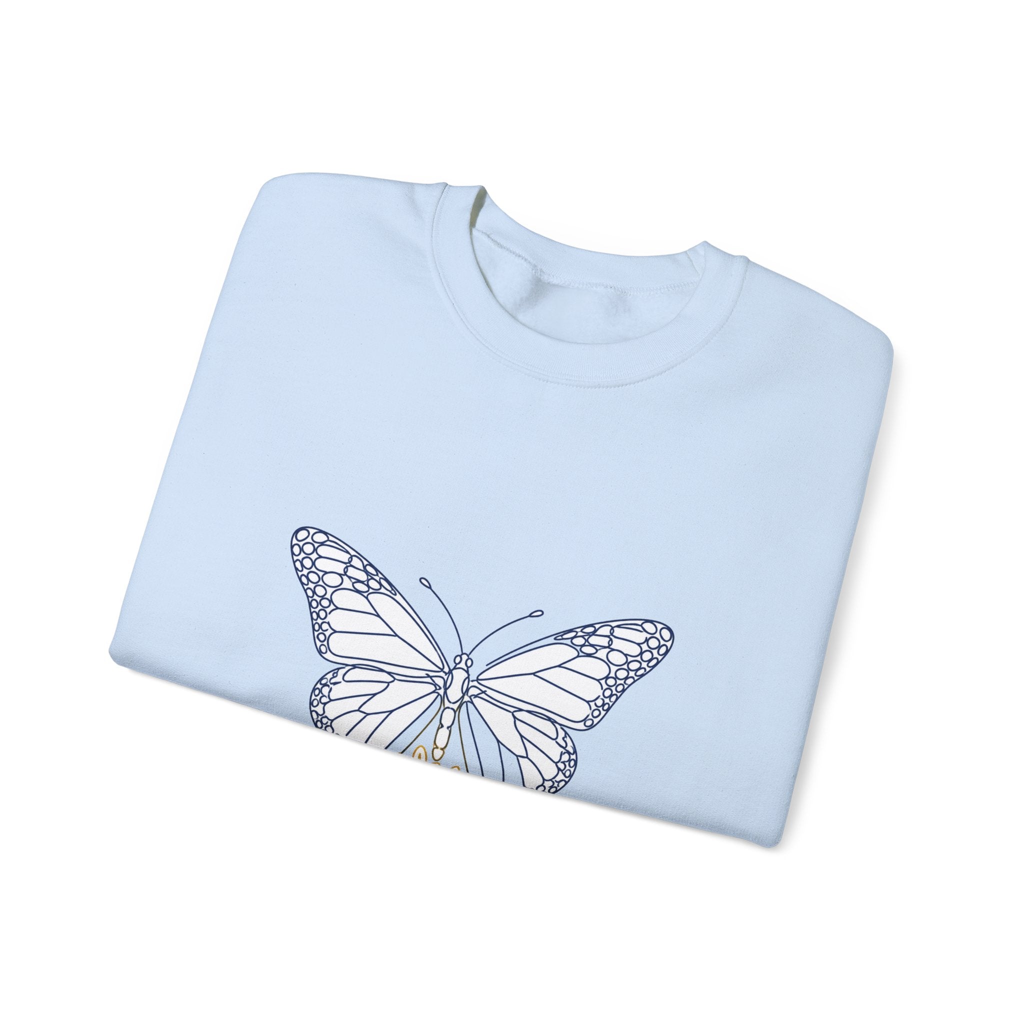 Matching Couple Sweatshirt - Butterfly & Moth Matching Couple Premium Fleece Sweatshirt Minimalist Art His Hers Christmas Gift - Design A