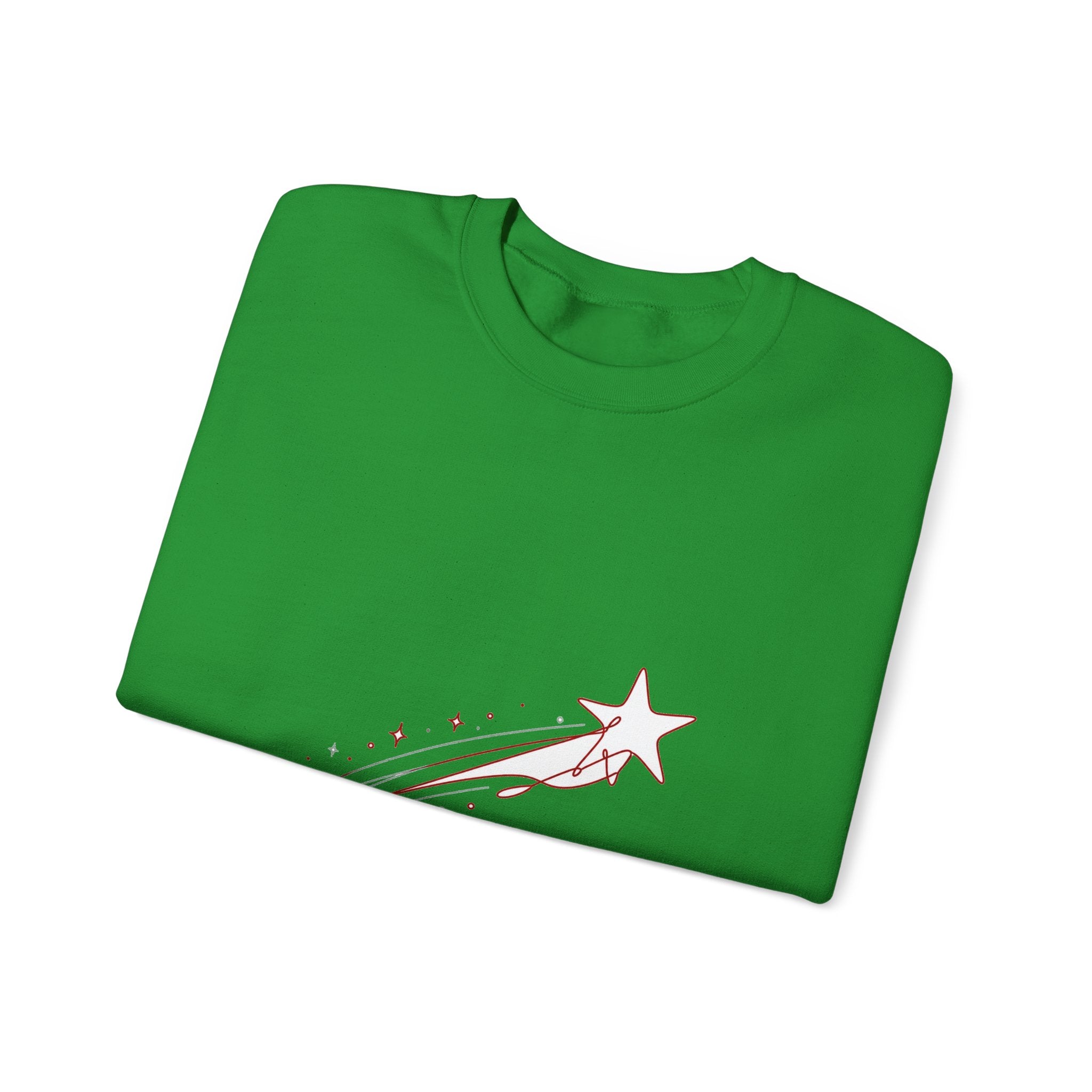 Matching Couple Sweatshirt - Shooting Star & North Star Matching Couple Crewneck Sweatshirt Minimalist Art His Hers Valentine Gift - Design A