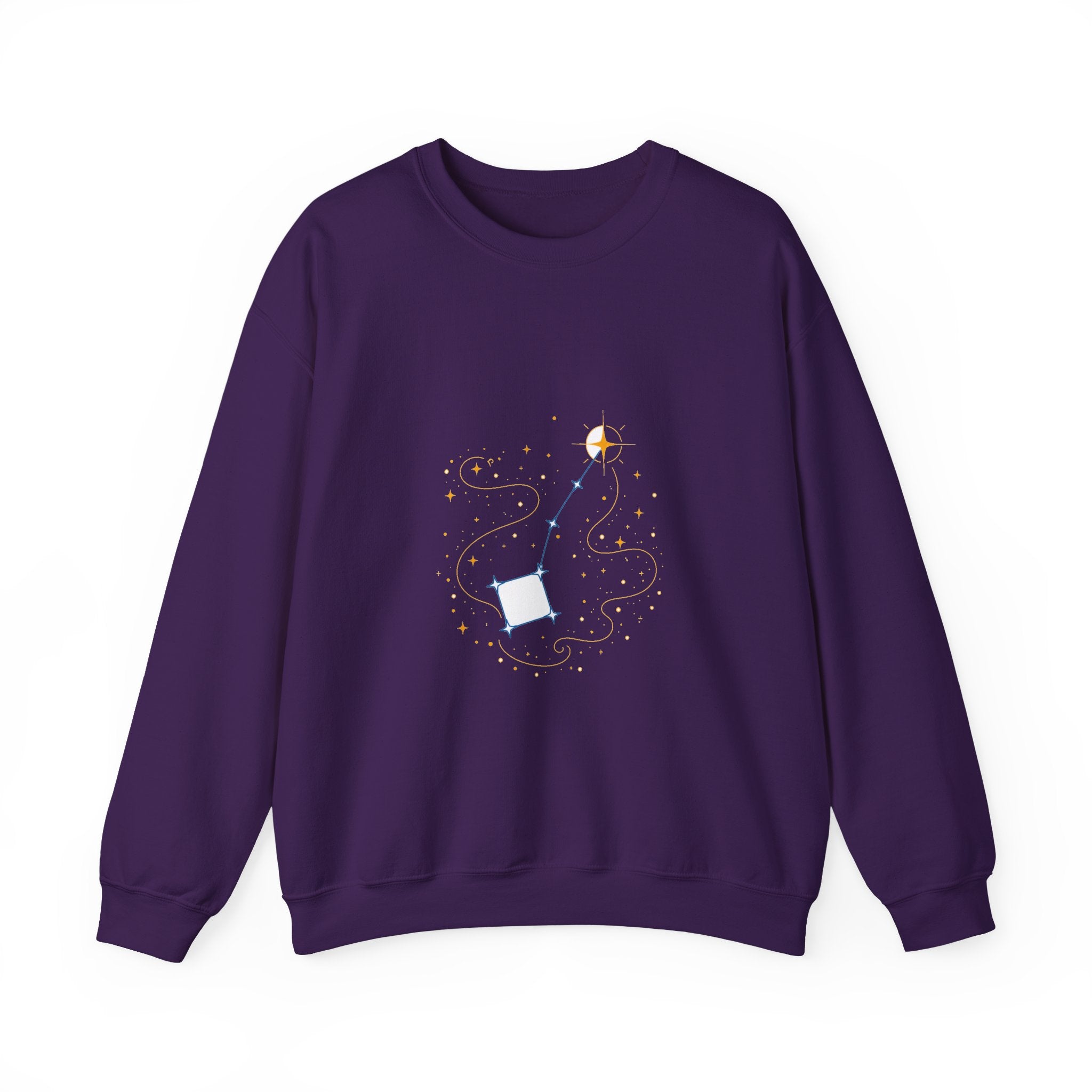 Matching Couple Sweatshirt - Big & Little Dipper Matching Couple Crewneck Sweatshirt Minimalist Art His Hers Valentine Gift - Design B