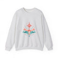 Matching Couple Sweatshirt - Evening & Morning Star Matching Couple Comfort Colors Crew Geometric Art His Hers Love Gift - Design B