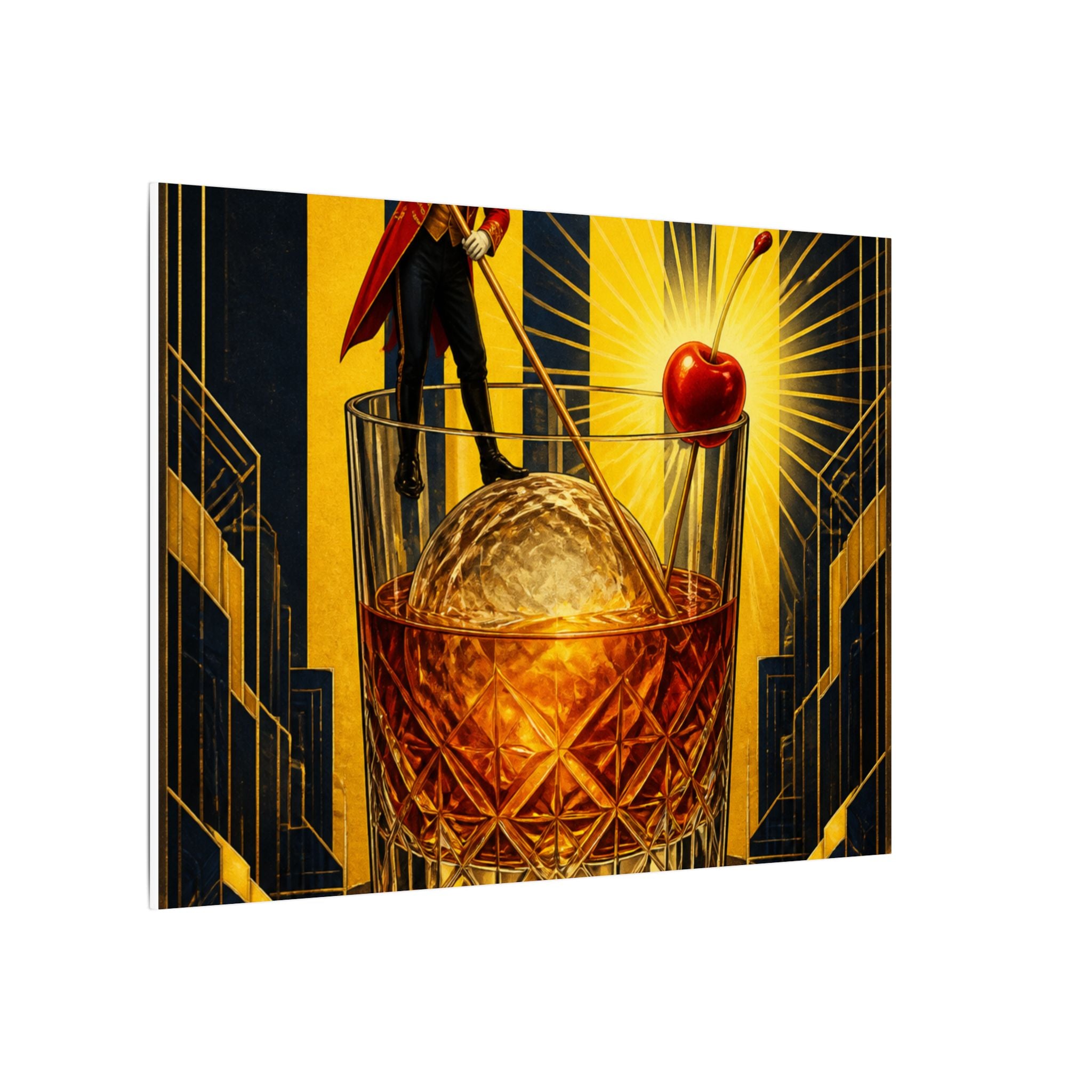 Old Fashioned Ringmaster Wall Art Canvas 16×20 Art Deco Entryway Decor Maximalist Print