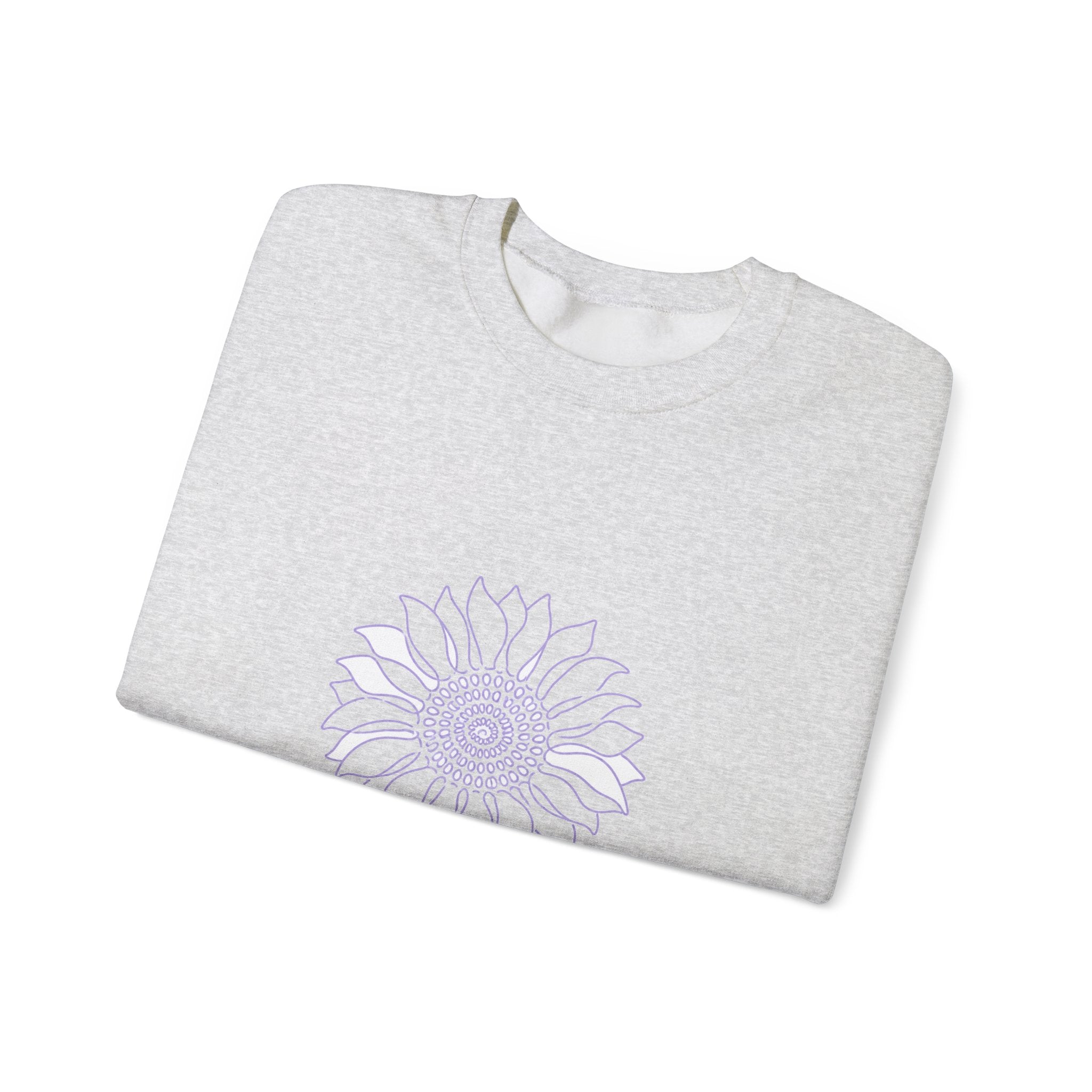 Matching Couple Sweatshirt - Sunflower & Moonflower Matching Couple Comfort Colors Crew Minimalist Art His Hers Christmas Gift - Design A
